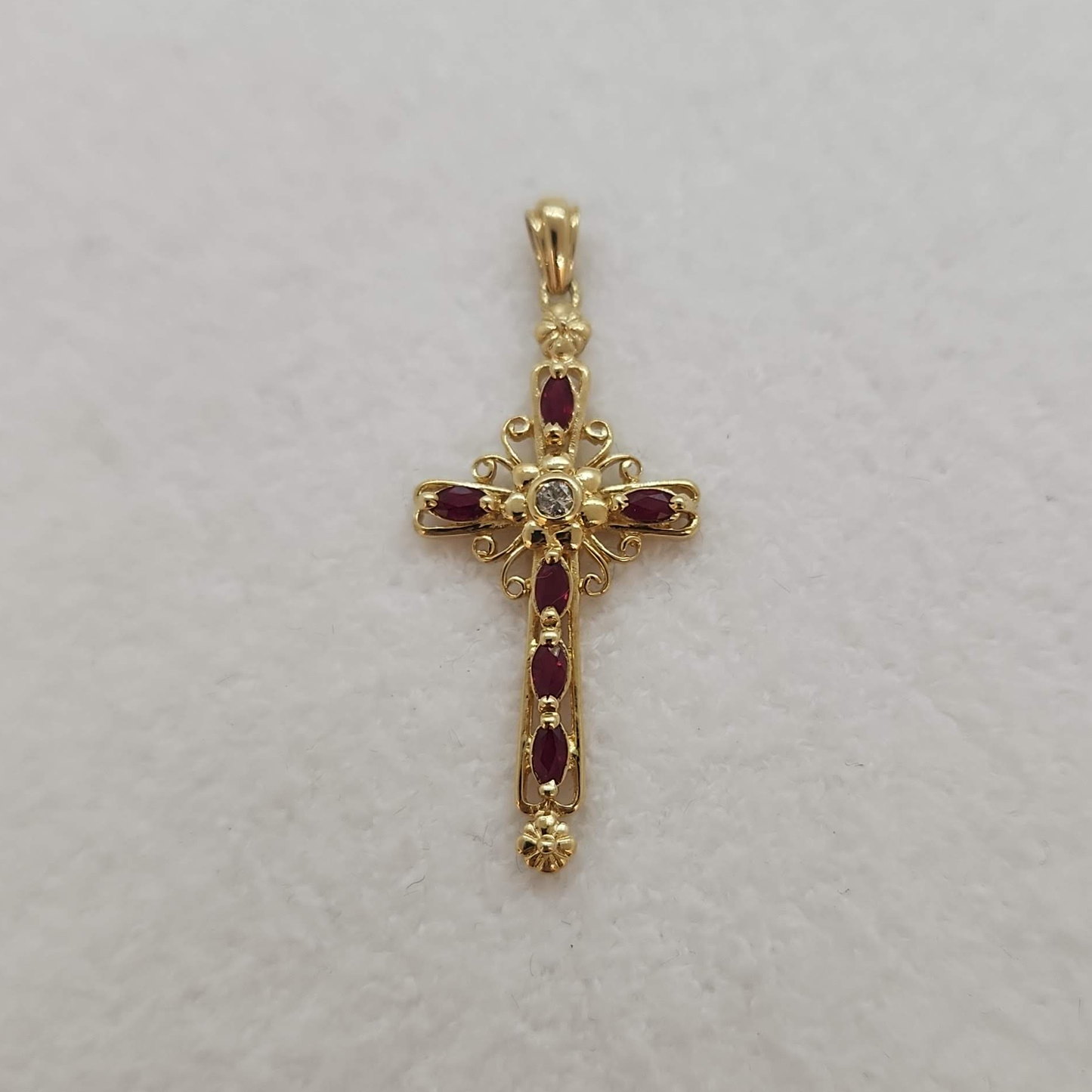 Ruby and Diamond Cross