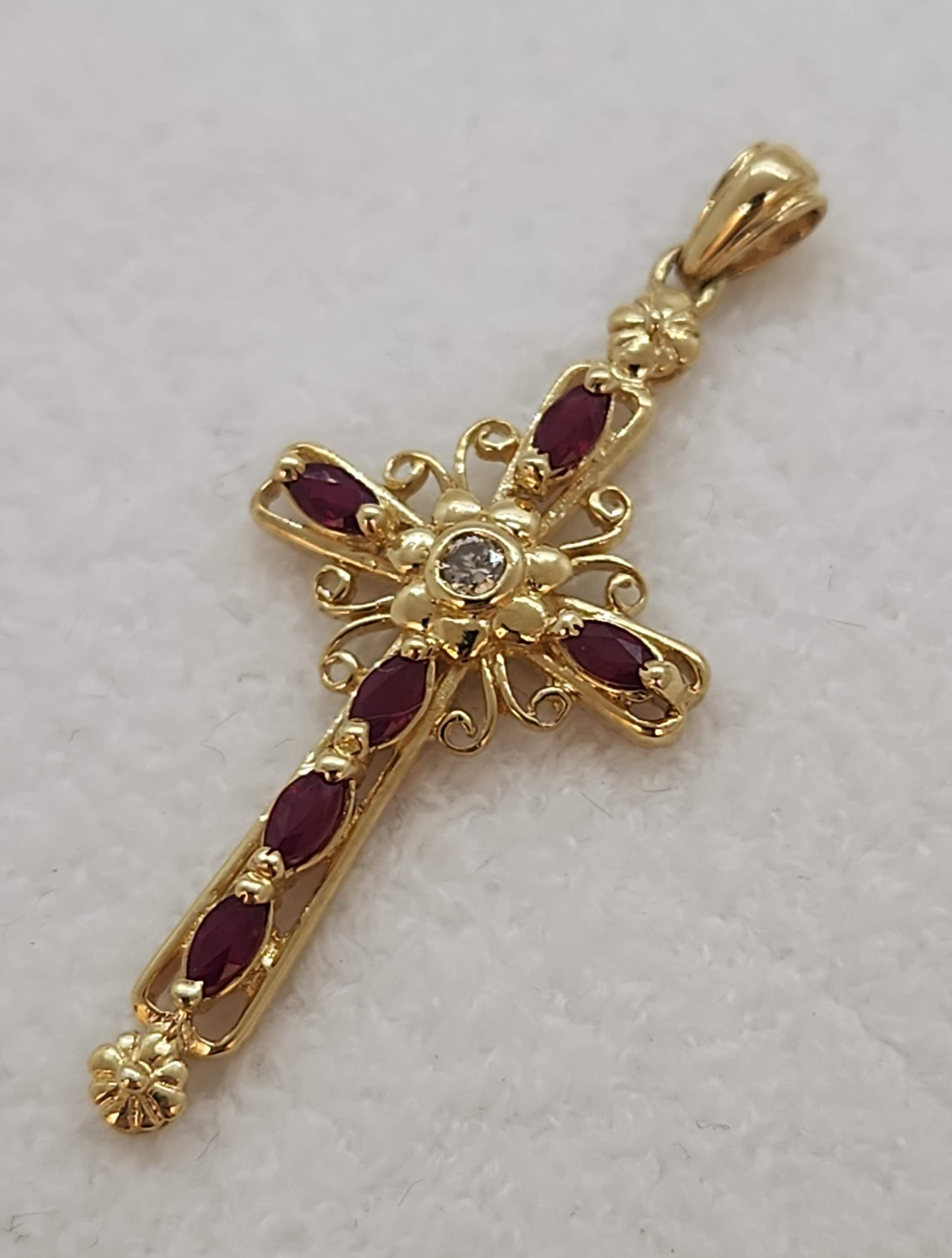 Ruby and Diamond Cross