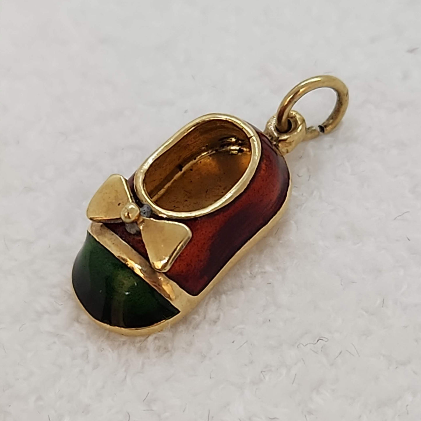 Enamel Baby Shoe