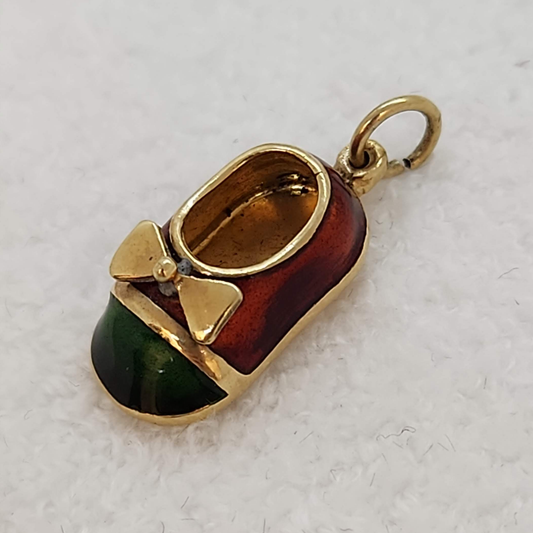 Enamel Baby Shoe