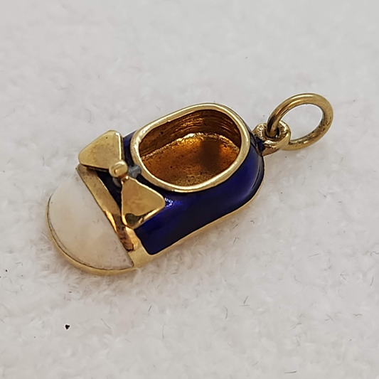 Enamel Baby Shoe
