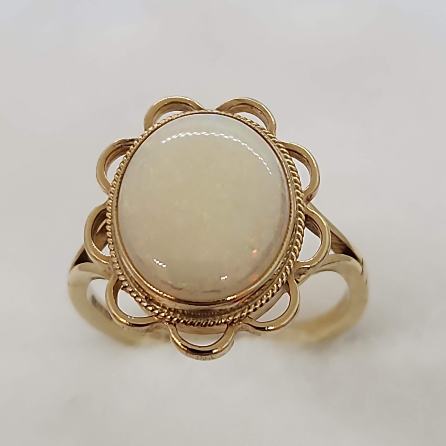 Opal and Yellow Gold Vintage Ring