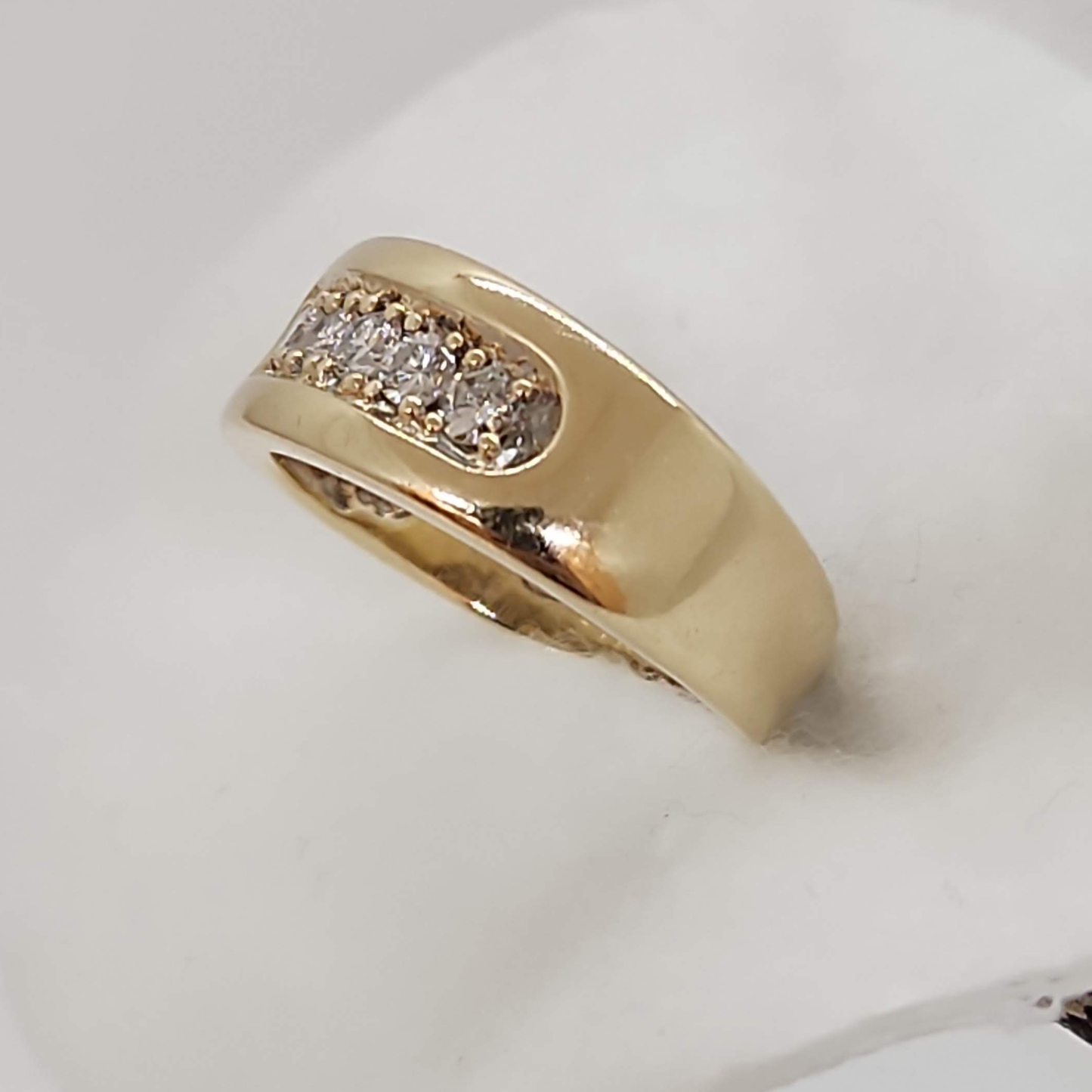Wide Diamond Ring