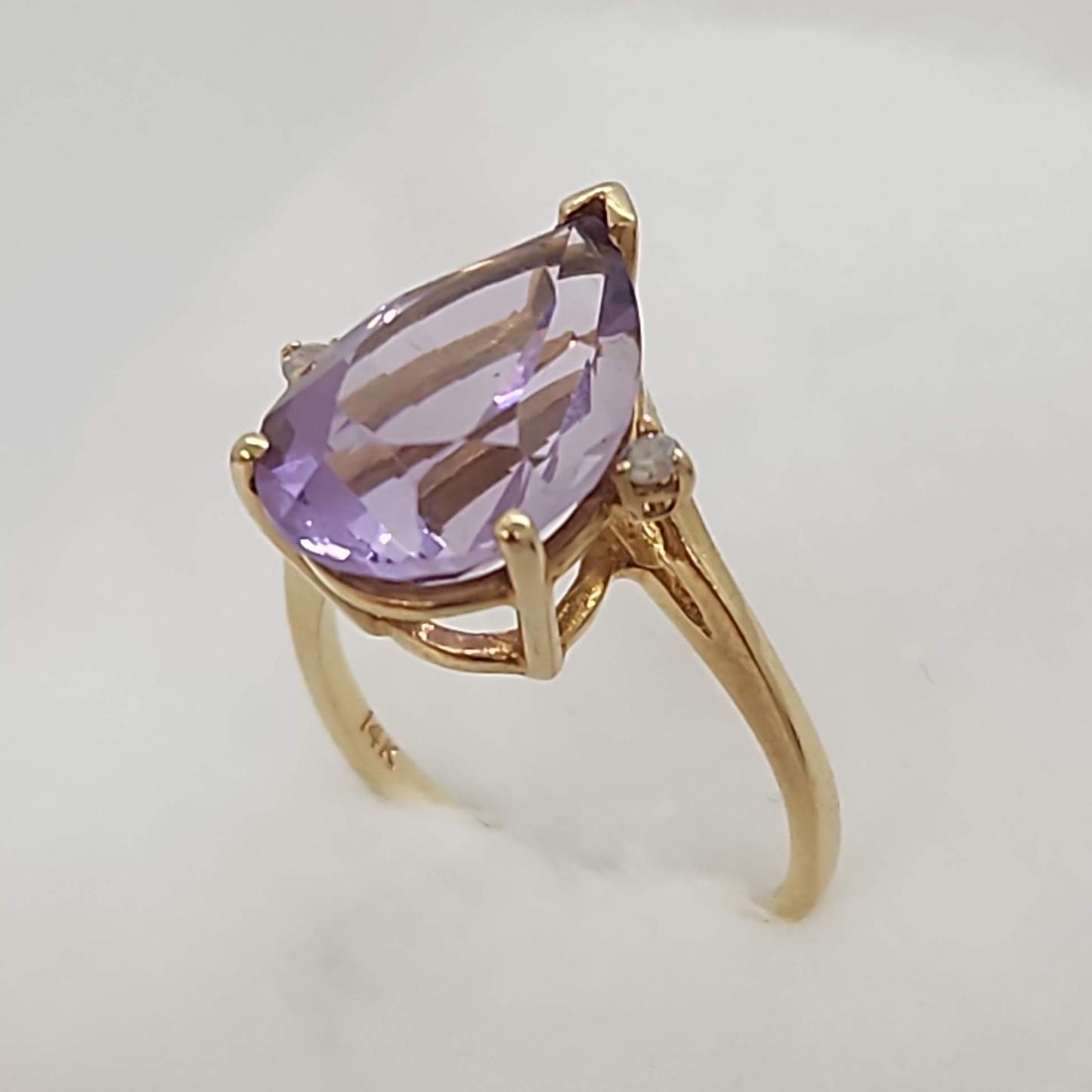 Amethyst and Diamond Ring