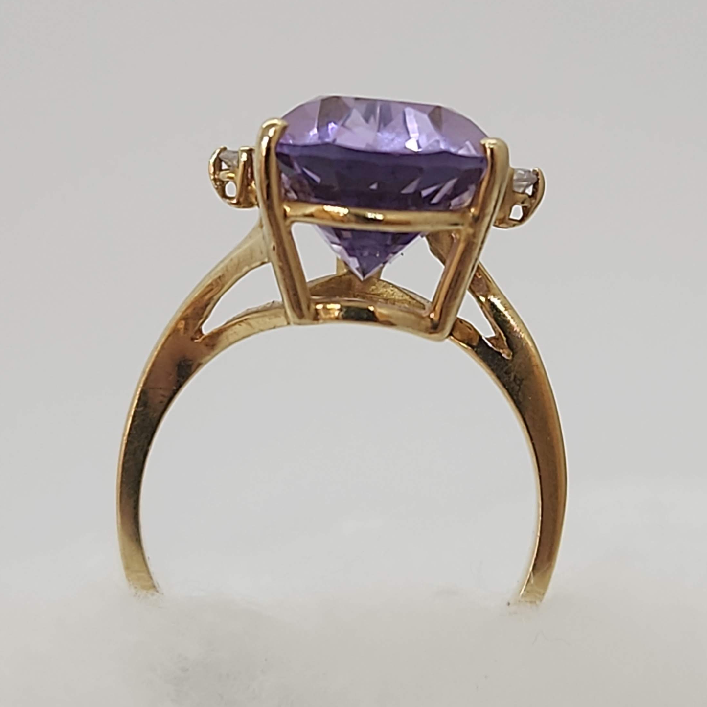 Amethyst and Diamond Ring
