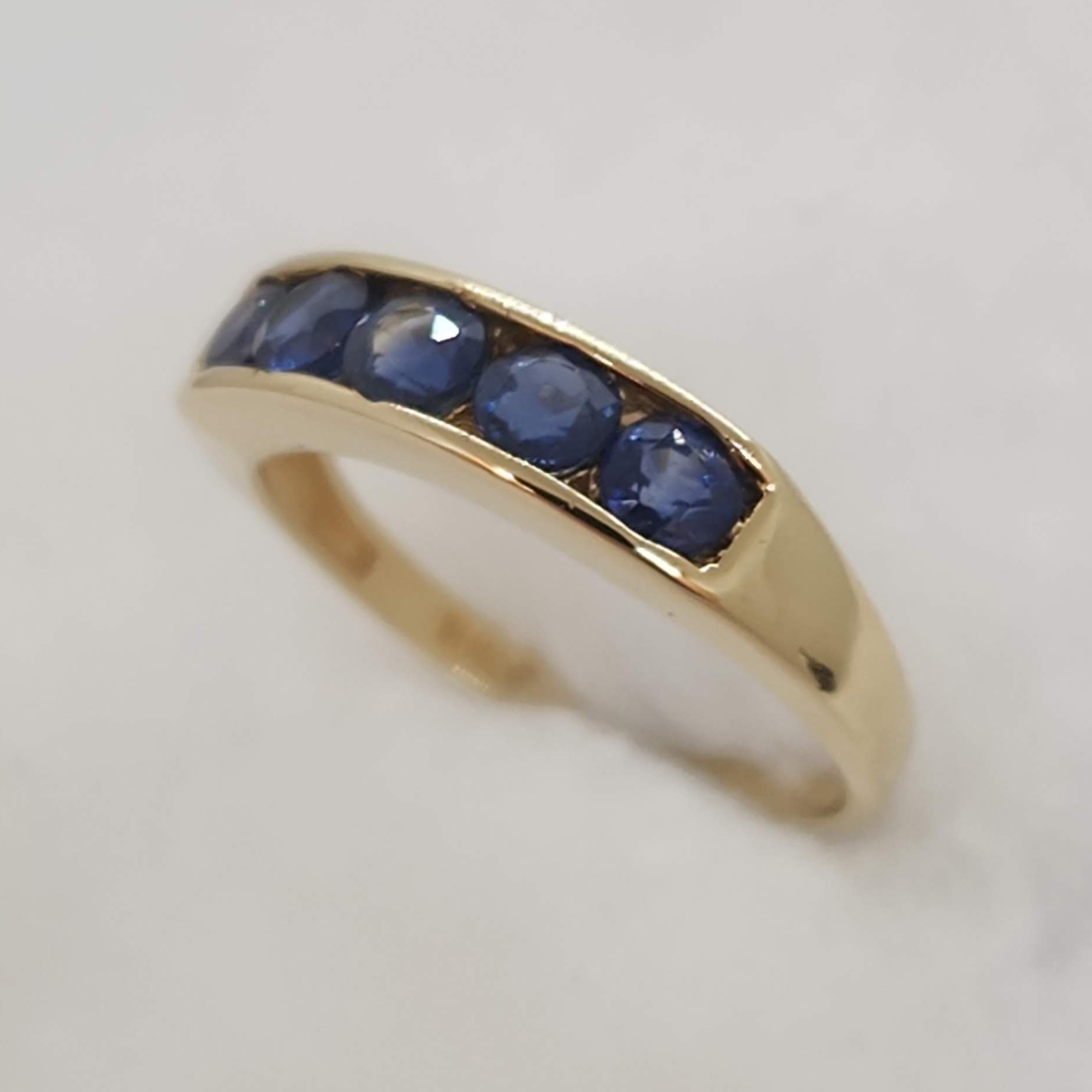 Sapphire Channel Set Ring