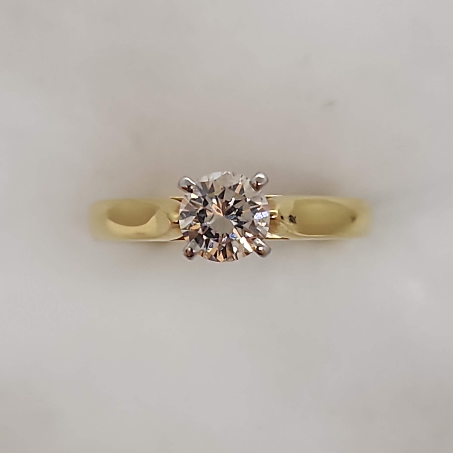 Natural Diamond Solitaire Ring