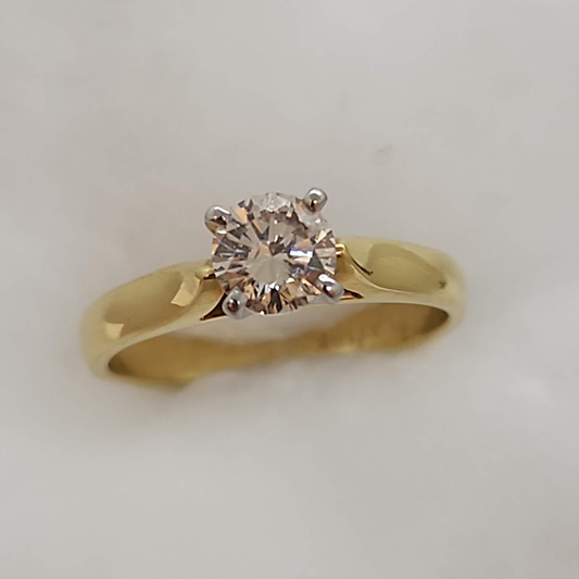 Natural Diamond Solitaire Ring