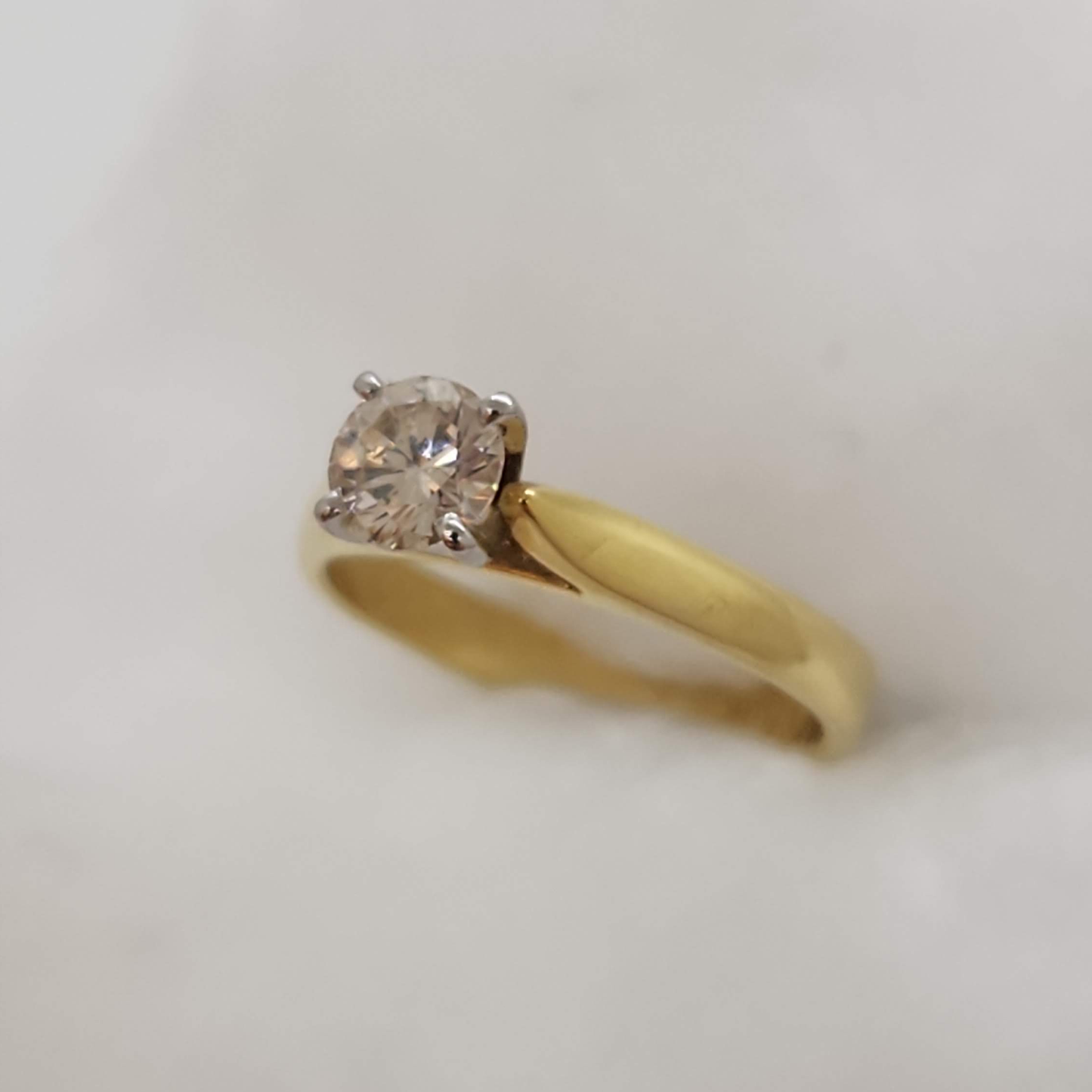 Natural Diamond Solitaire Ring