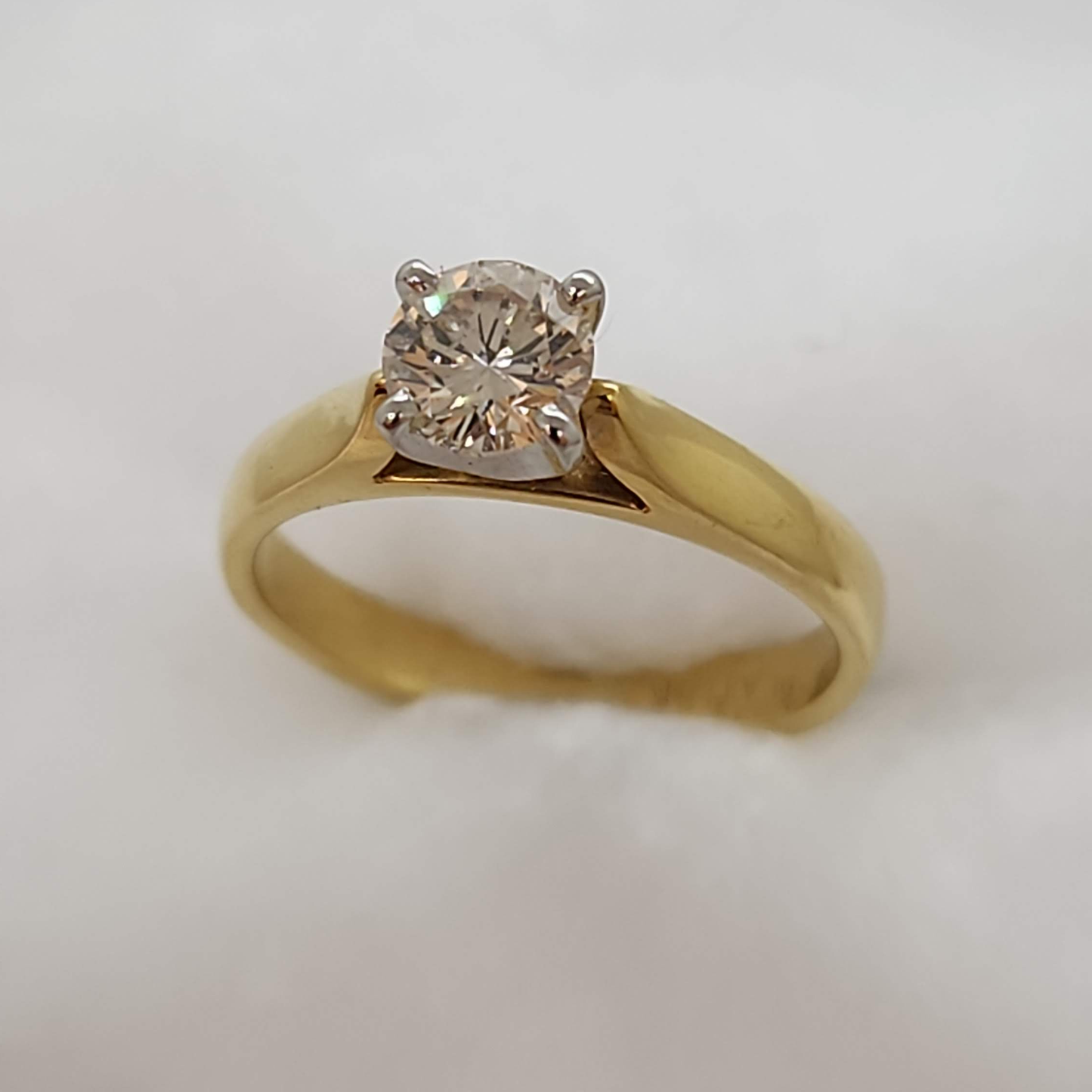 Natural Diamond Solitaire Ring