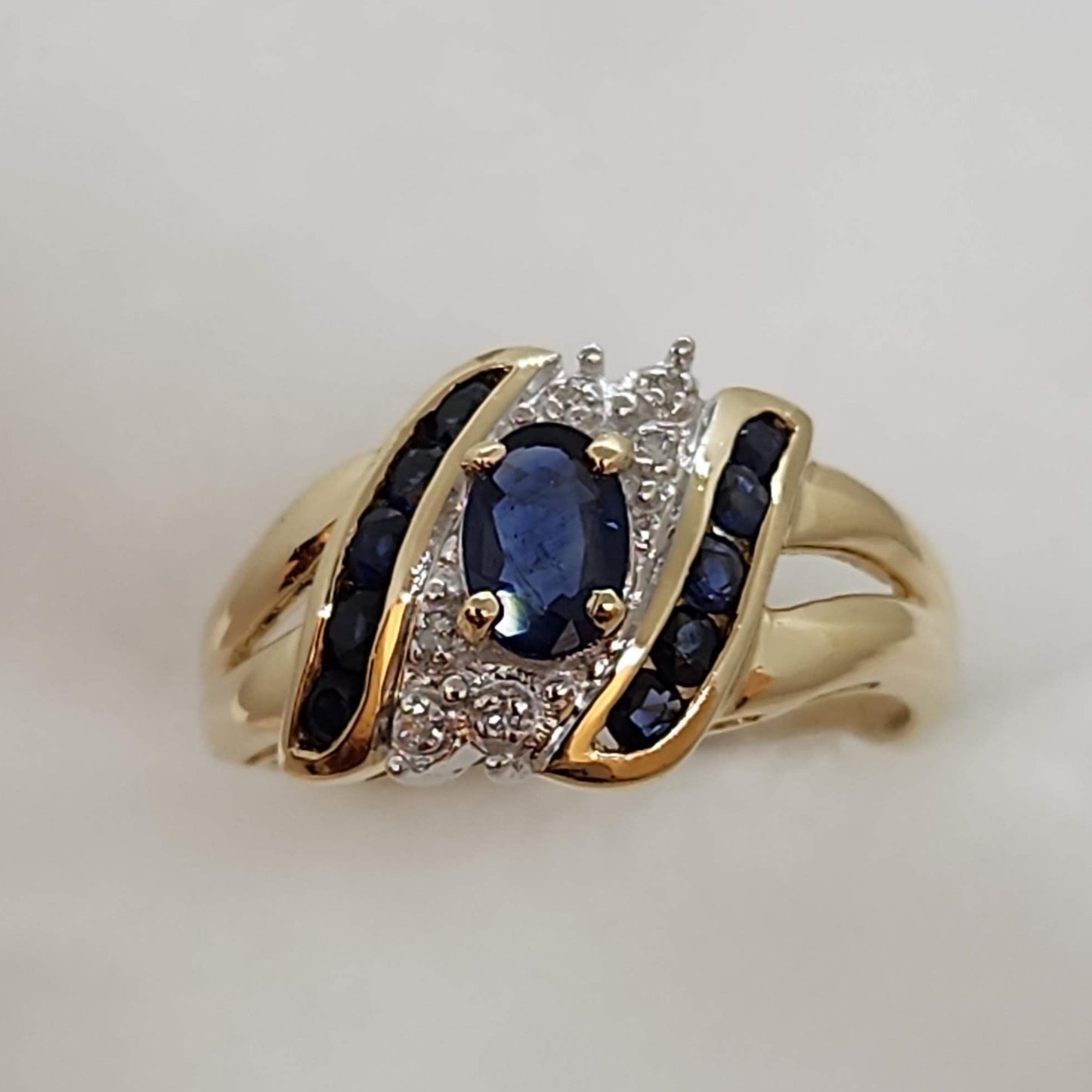 Sapphire and Diamond Ring