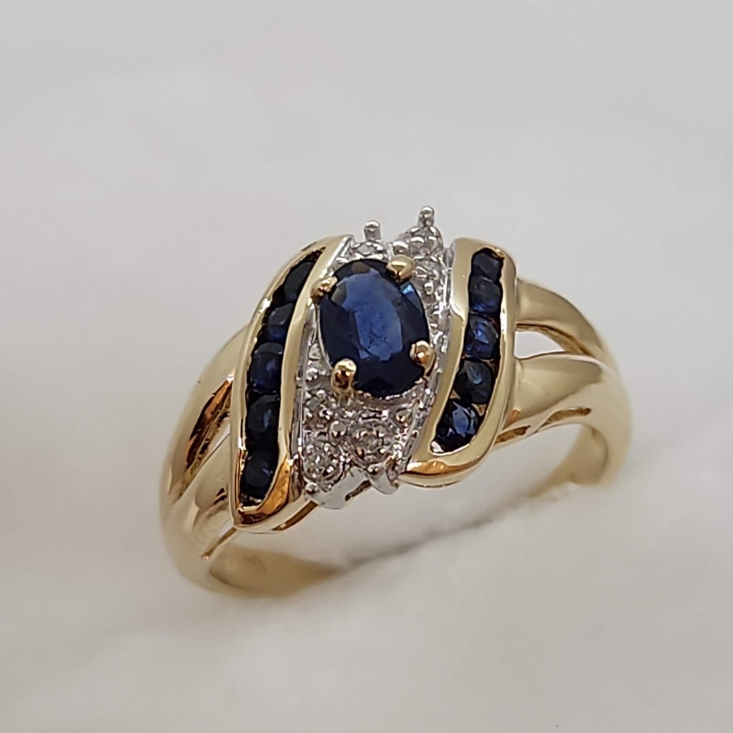 Sapphire and Diamond Ring