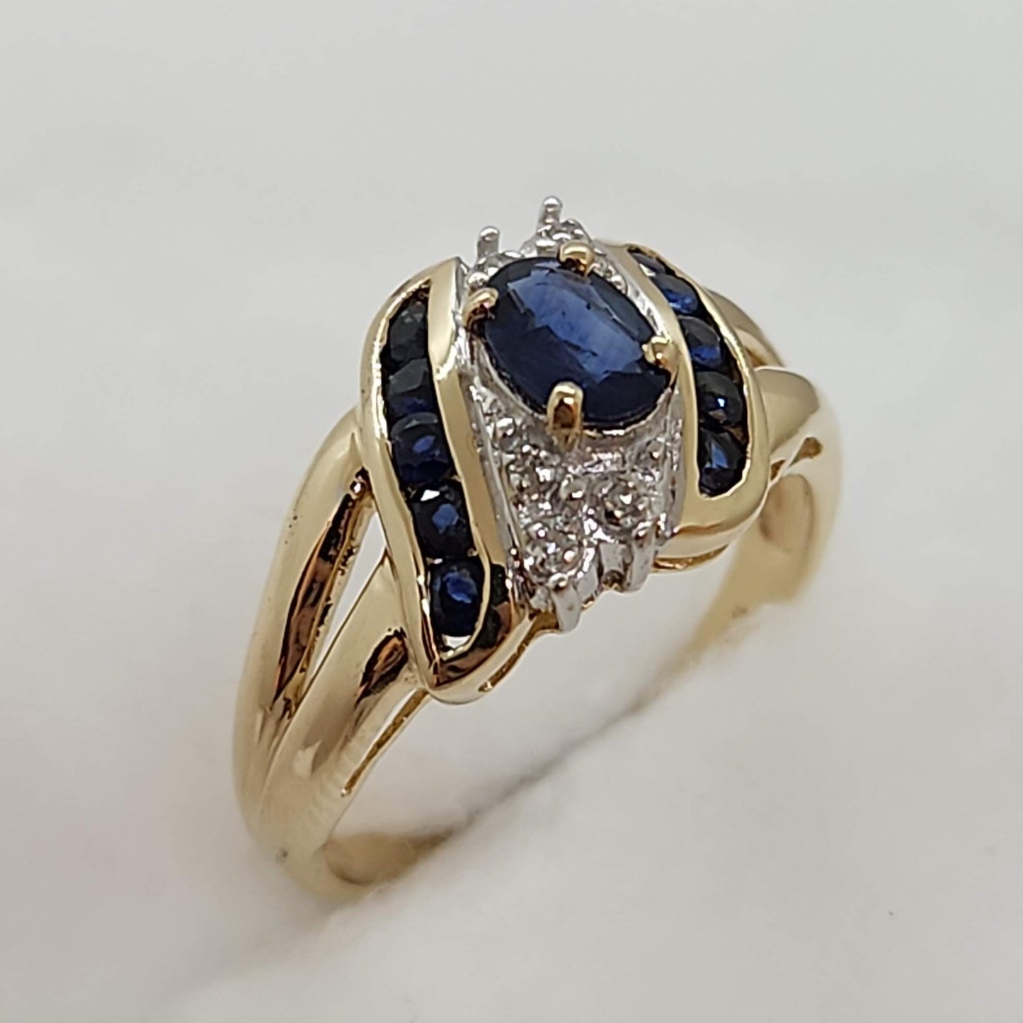 Sapphire and Diamond Ring