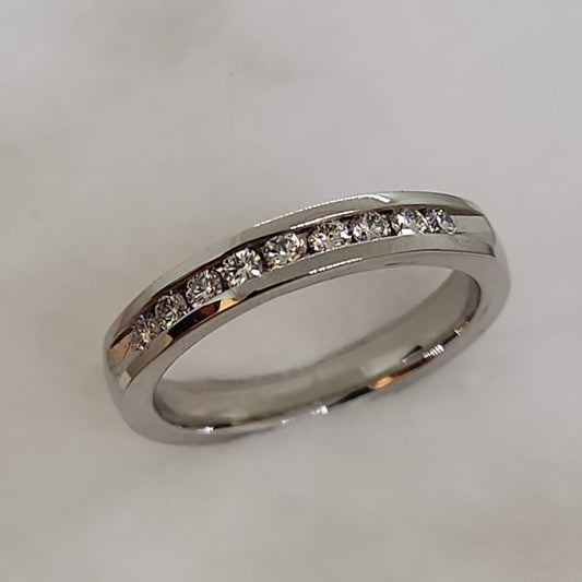 Diamond Channel Set Band