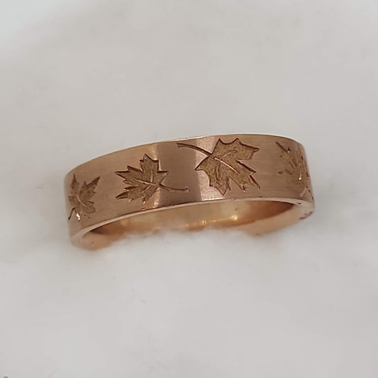 Rose Gold Maple Leaf