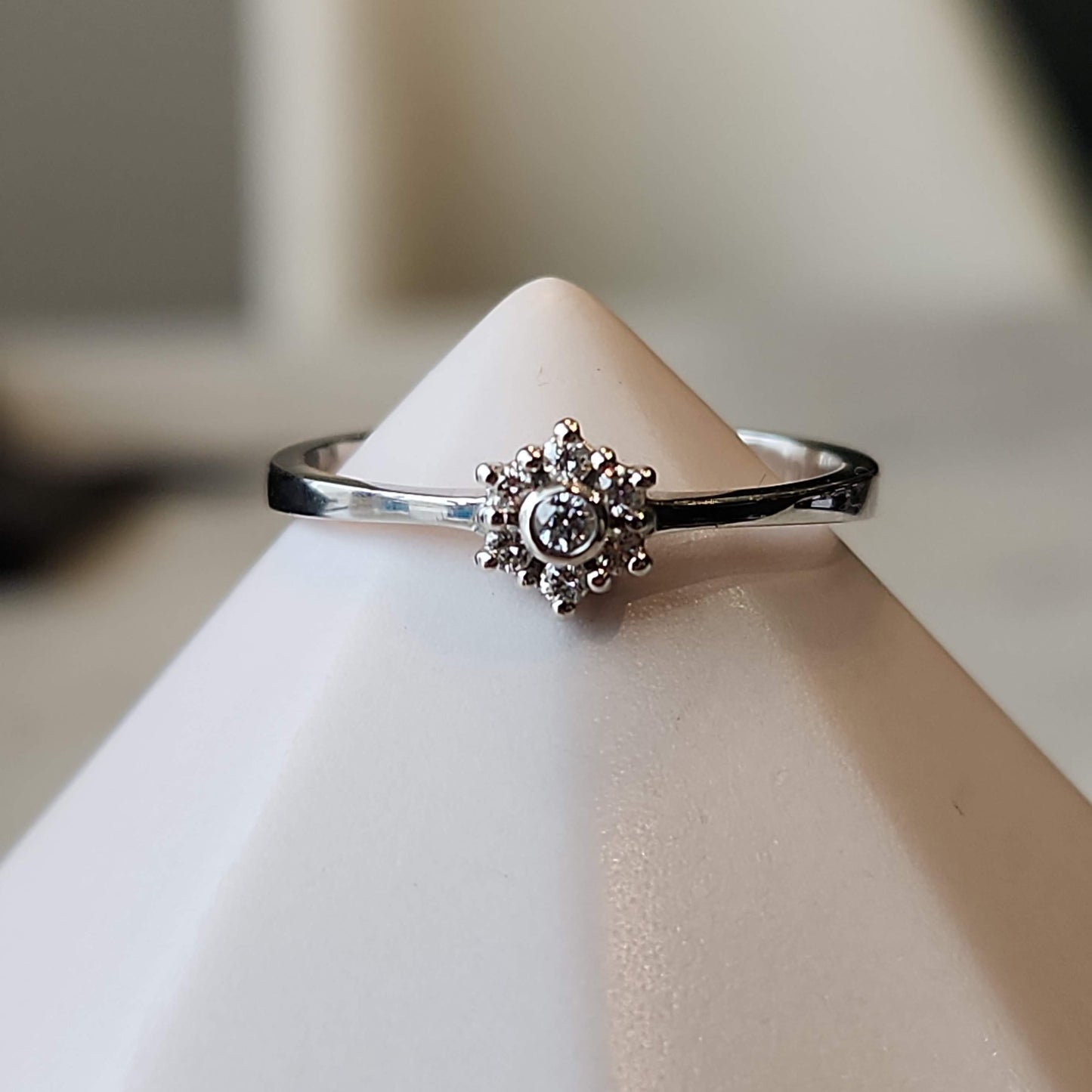 Diamond Snowflake Ring