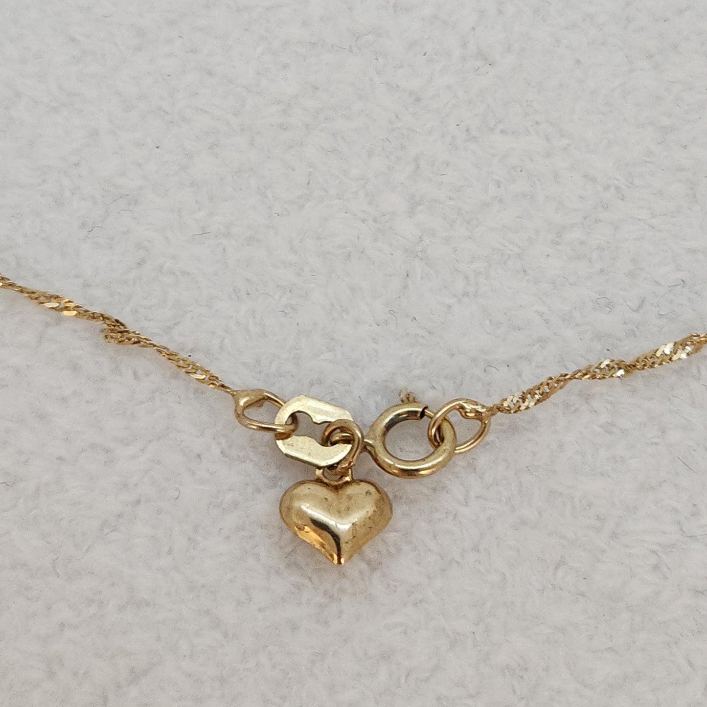 Anklet with Puffy Heart Charm