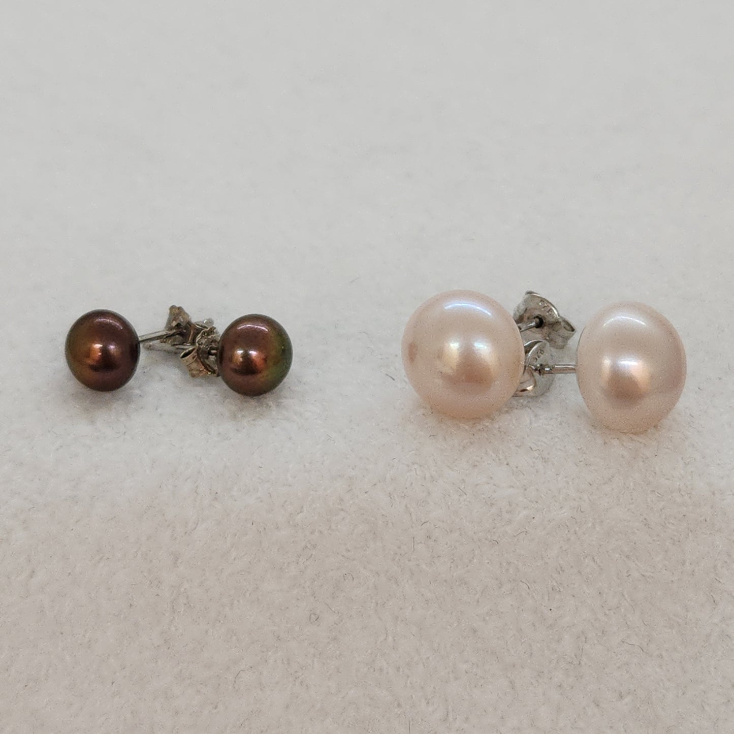 Freshwater Pearl Studs - Warm Tone