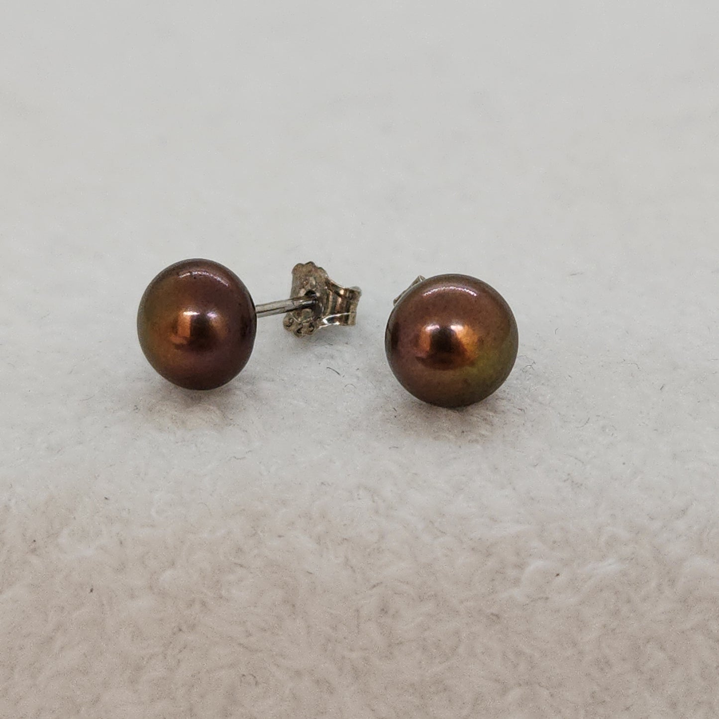 Freshwater Pearl Studs - Warm Tone