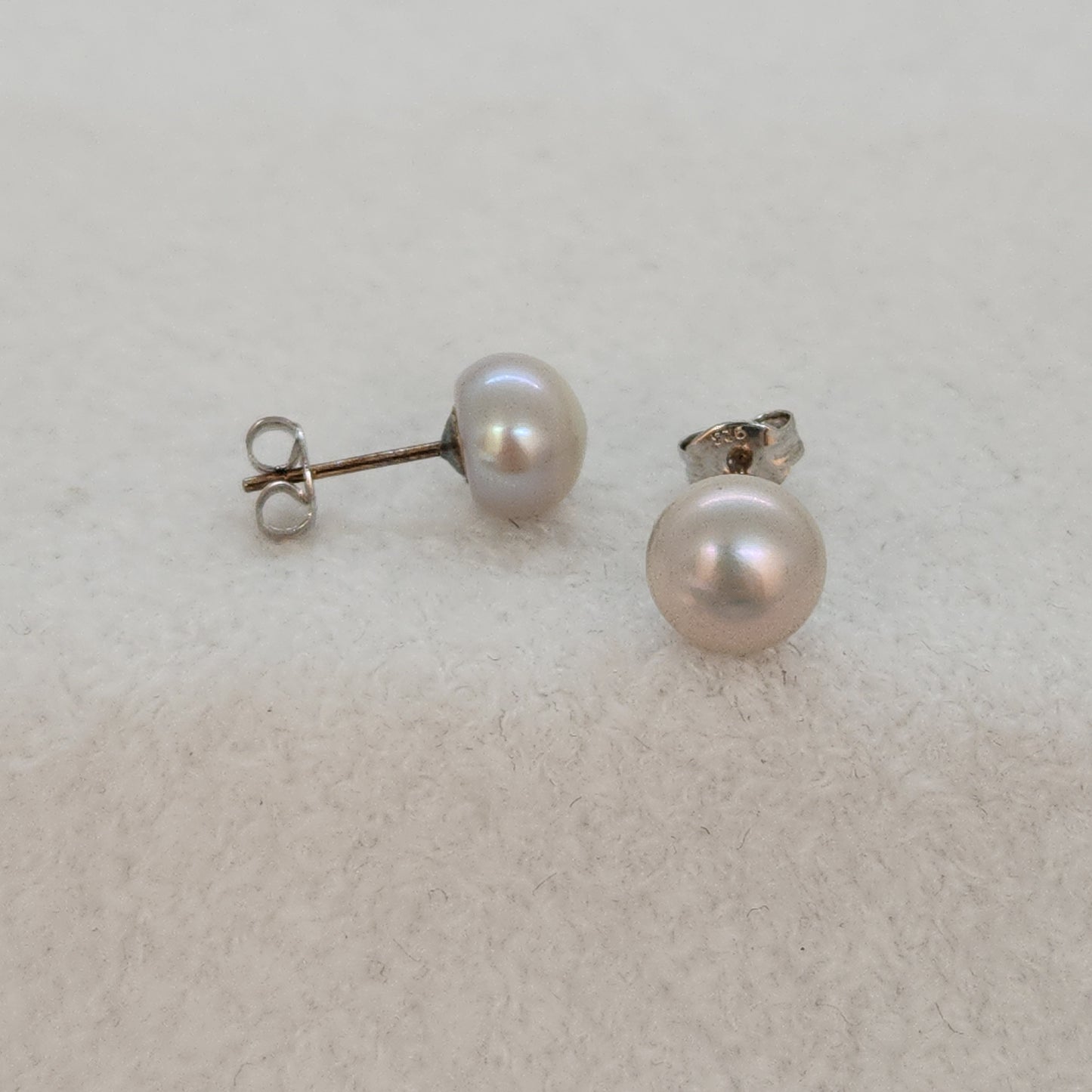 Freshwater Pearl Studs - Cool Tone