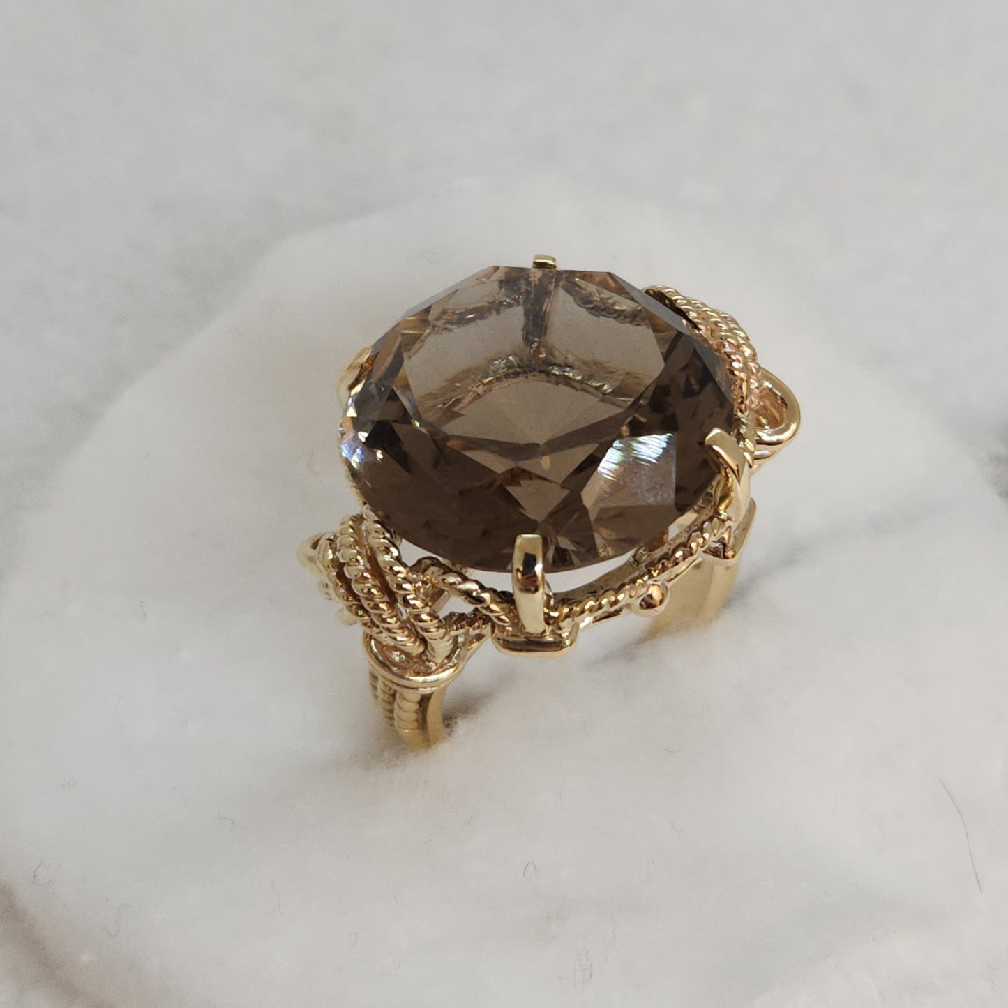 Smoky Quartz Statement Ring