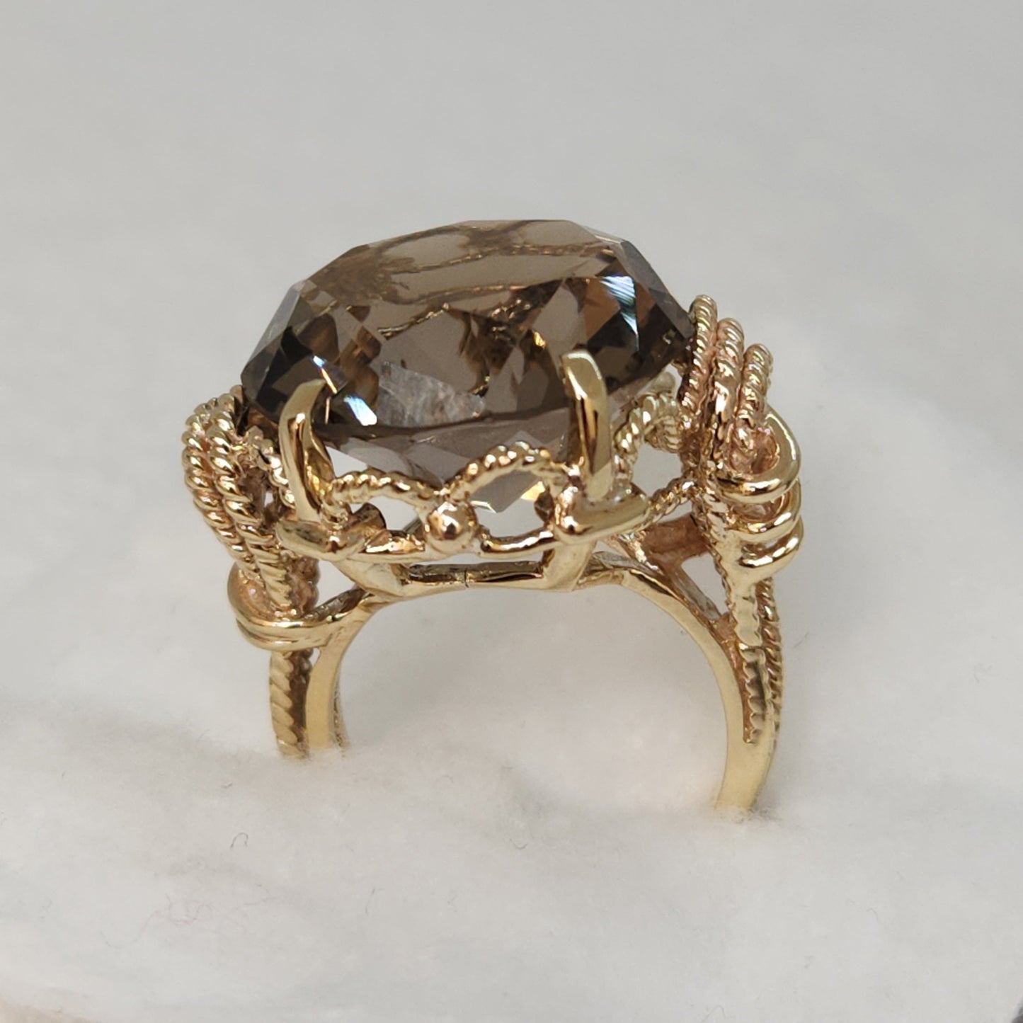 Smoky Quartz Statement Ring