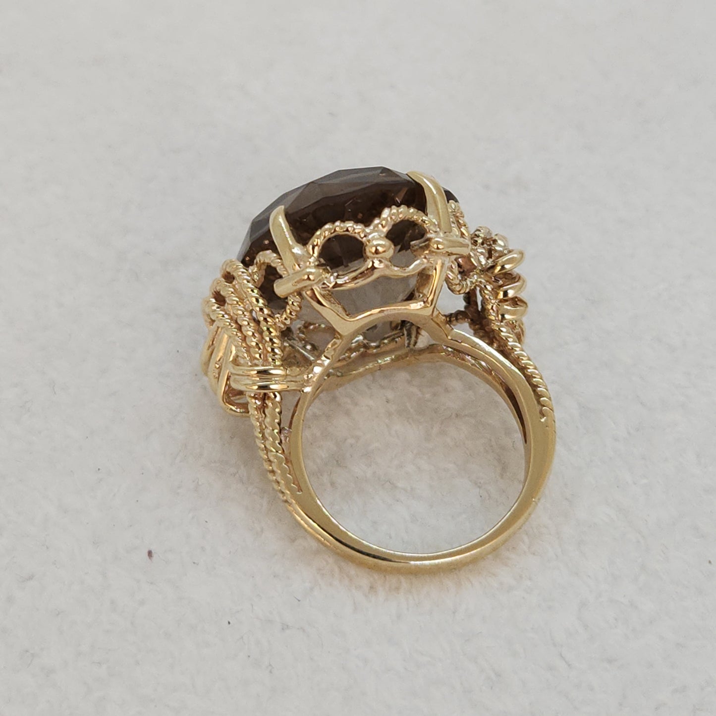 Smoky Quartz Statement Ring