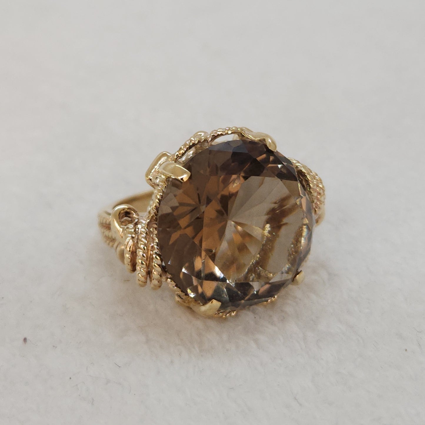 Smoky Quartz Statement Ring