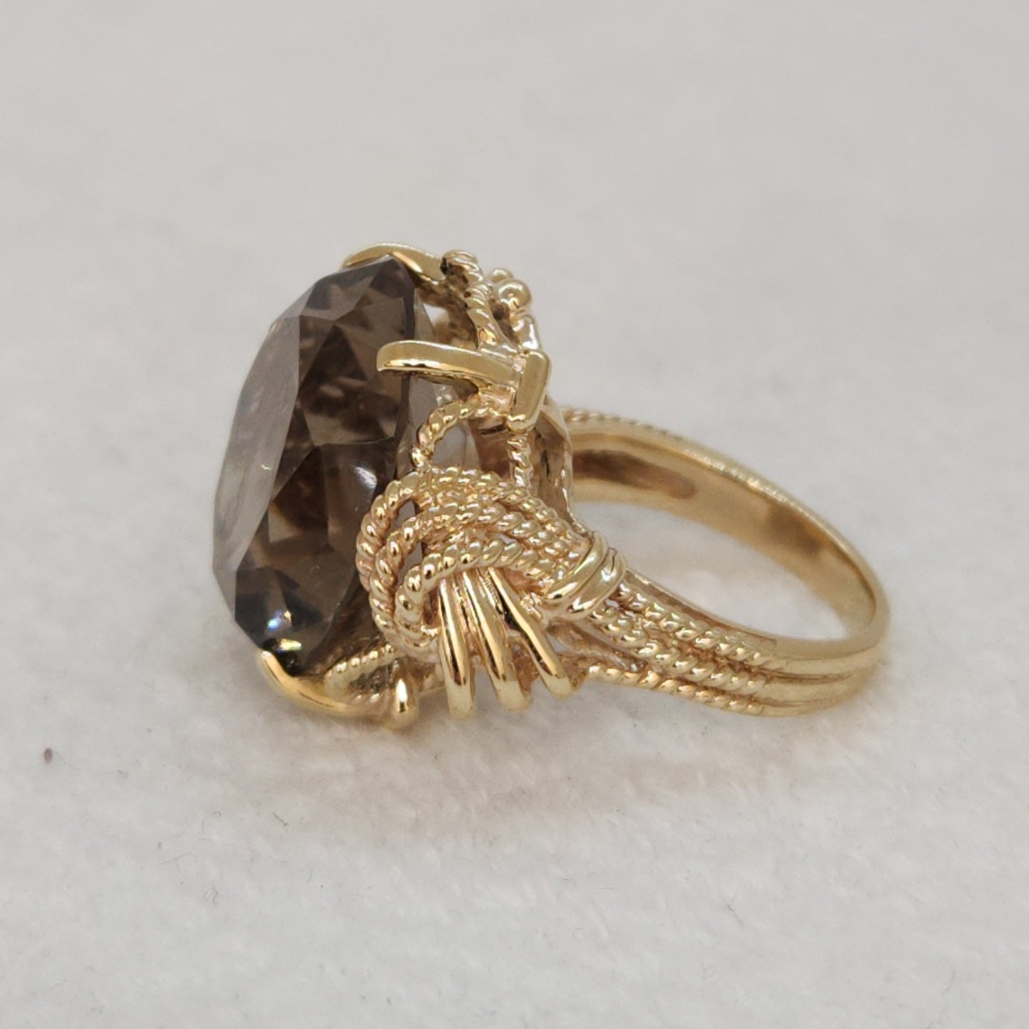 Smoky Quartz Statement Ring