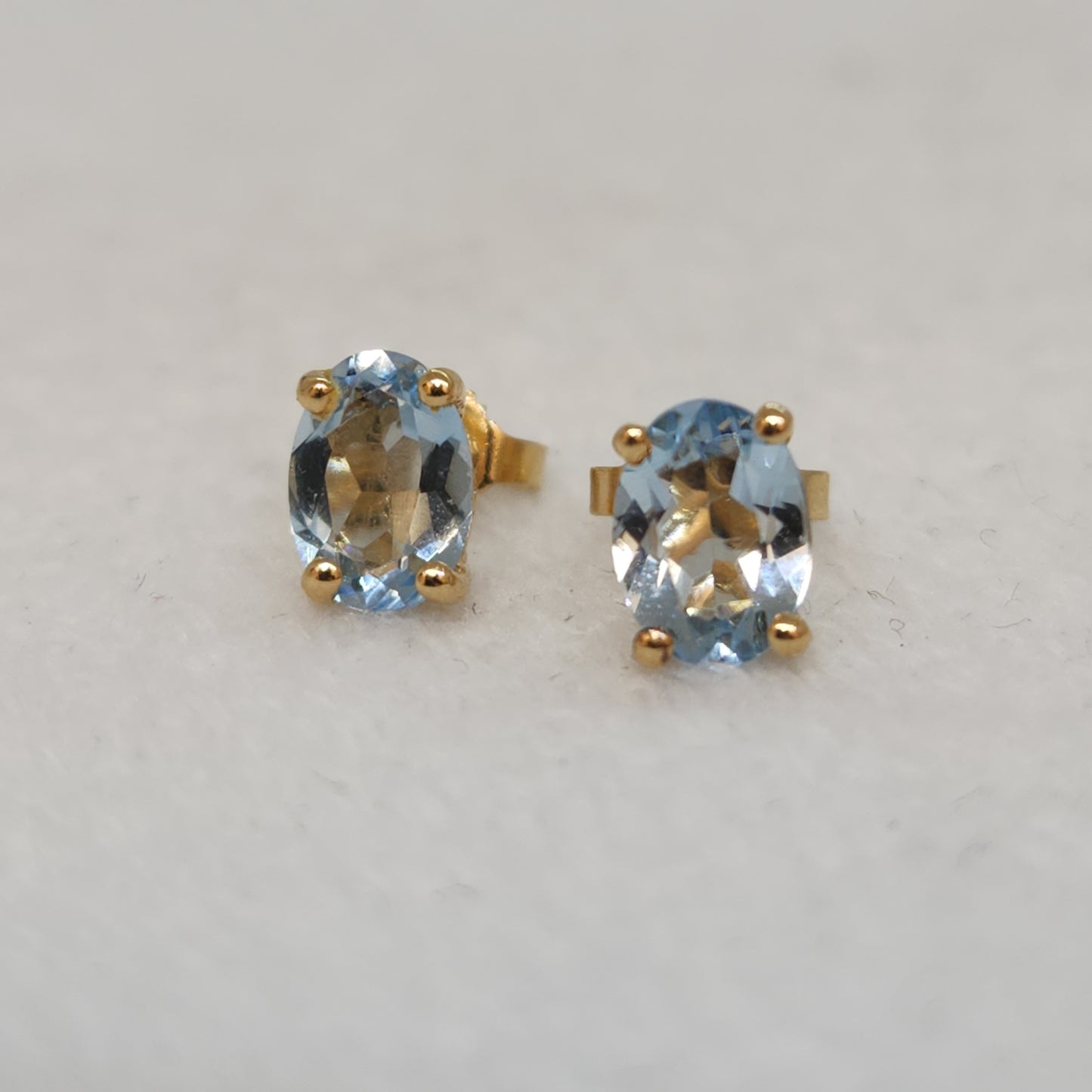 Aquamarine Studs