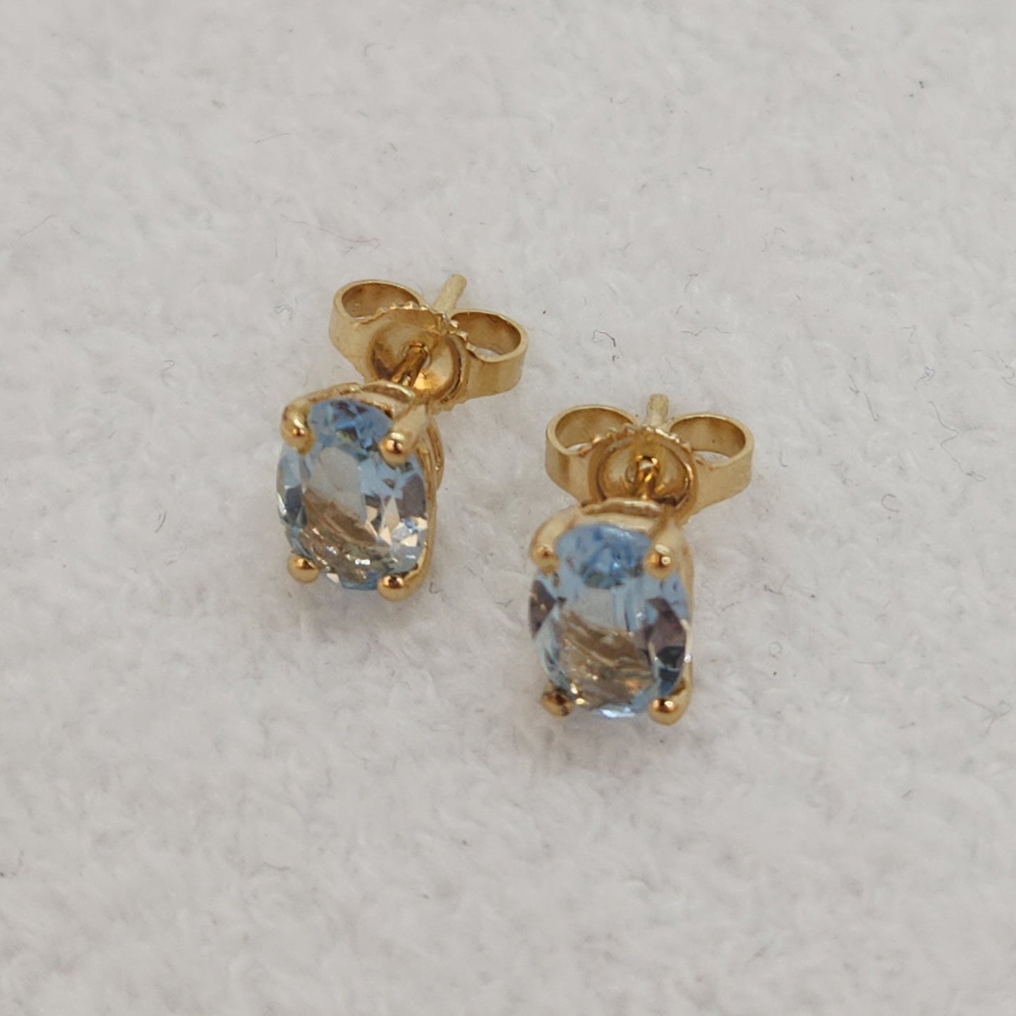 Aquamarine Studs