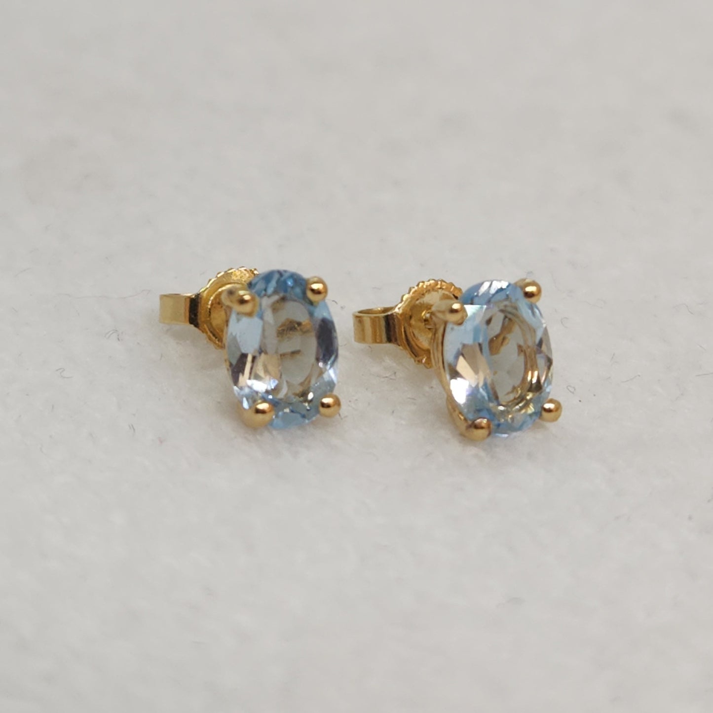 Aquamarine Studs