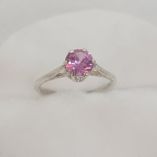 Sterling and Pink Spinel