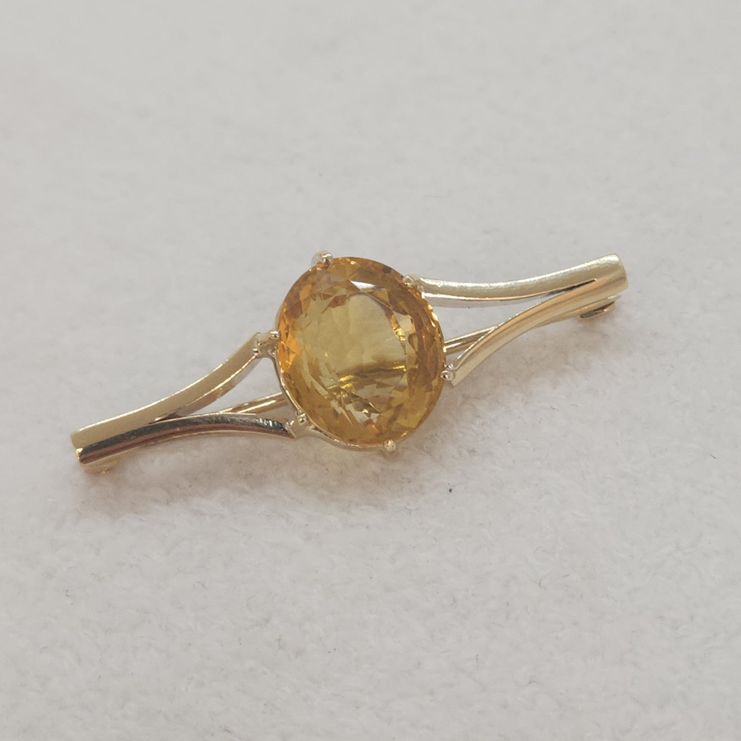 Citrine Brooch