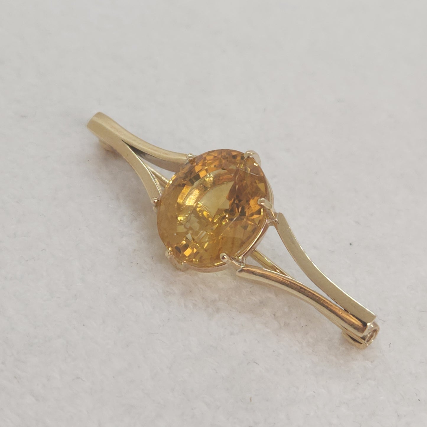 Citrine Brooch