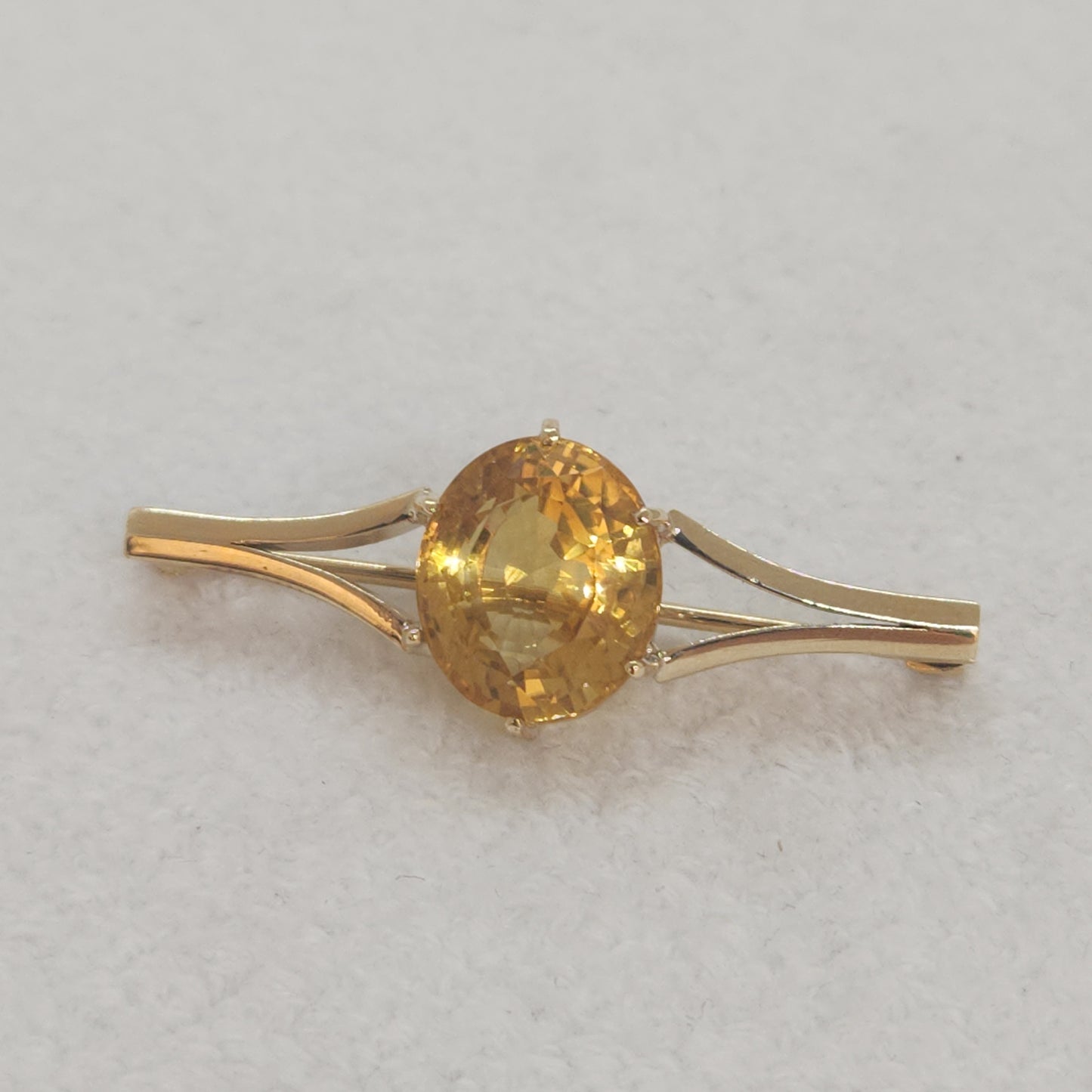 Citrine Brooch