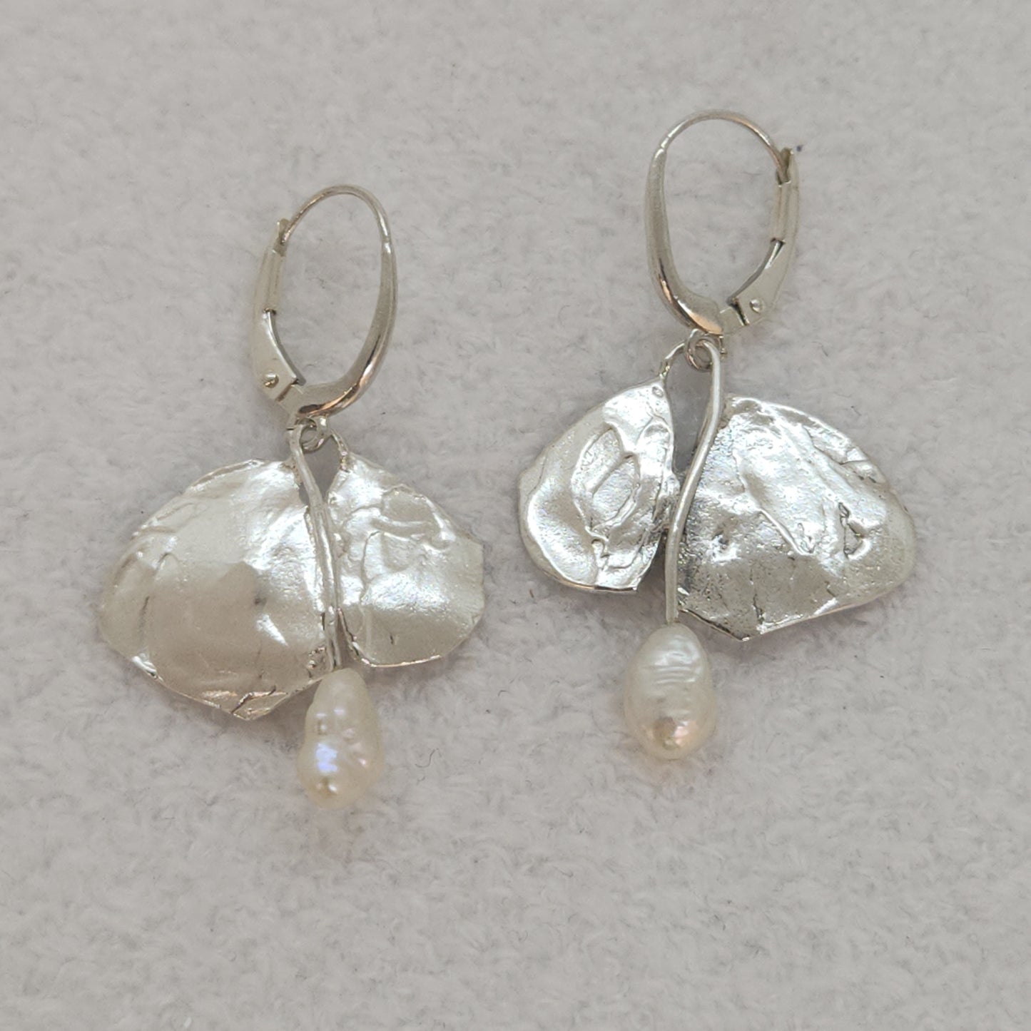 Sterling Silver Ginkgo Leaves