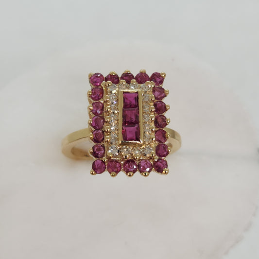 Ruby and Diamond Rectangle