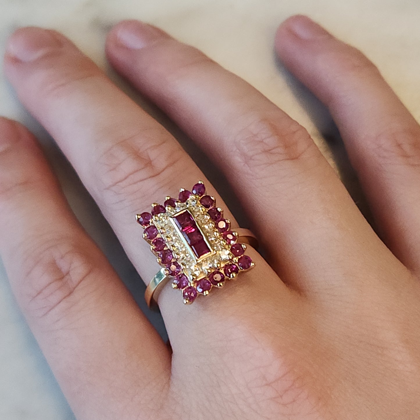 Ruby and Diamond Rectangle