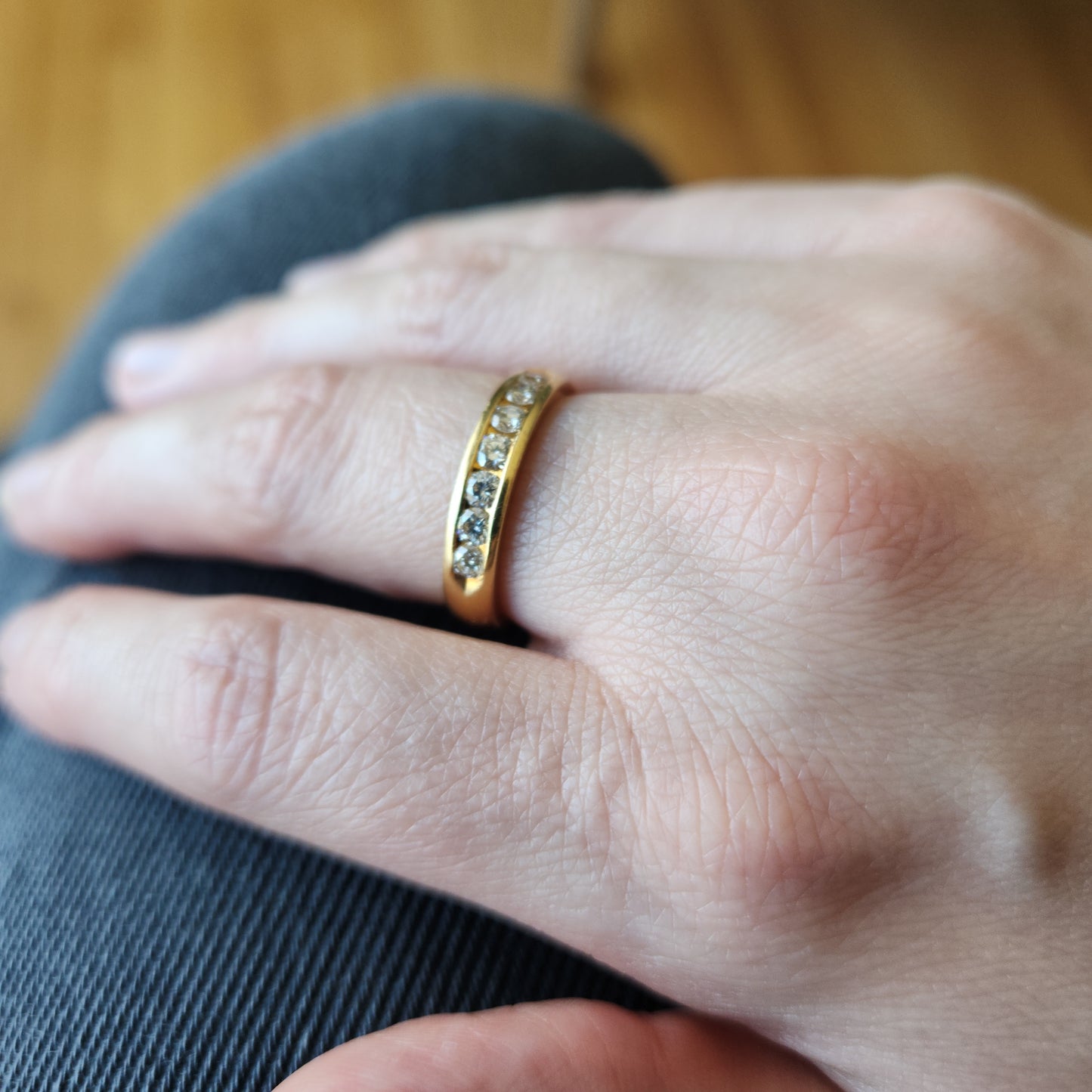 Diamond Channel Set Band