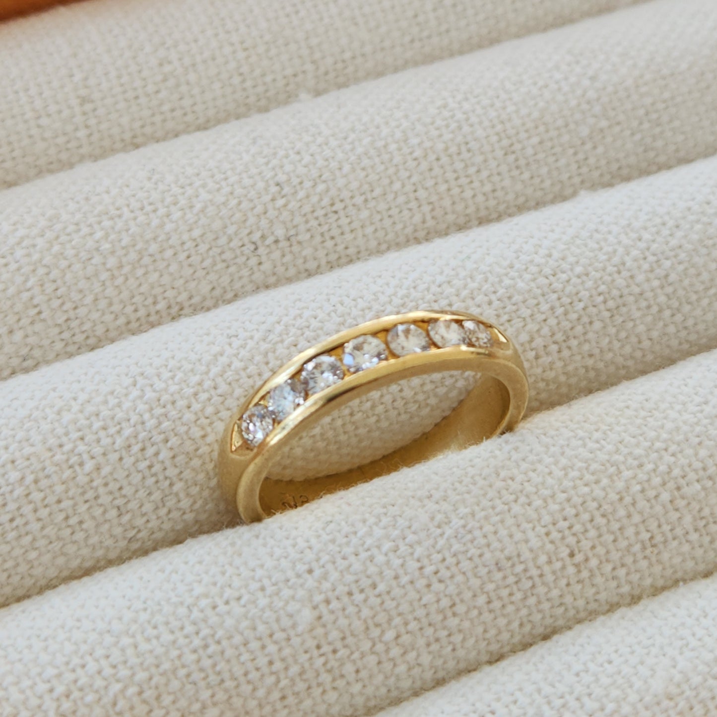Diamond Channel Set Band