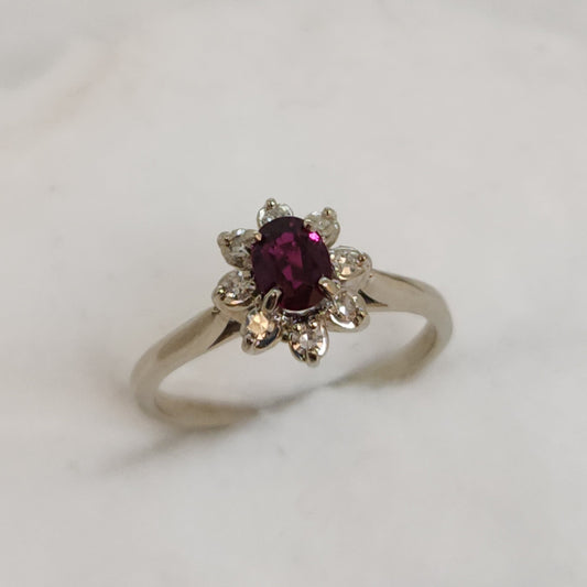 Timeless Ruby Halo