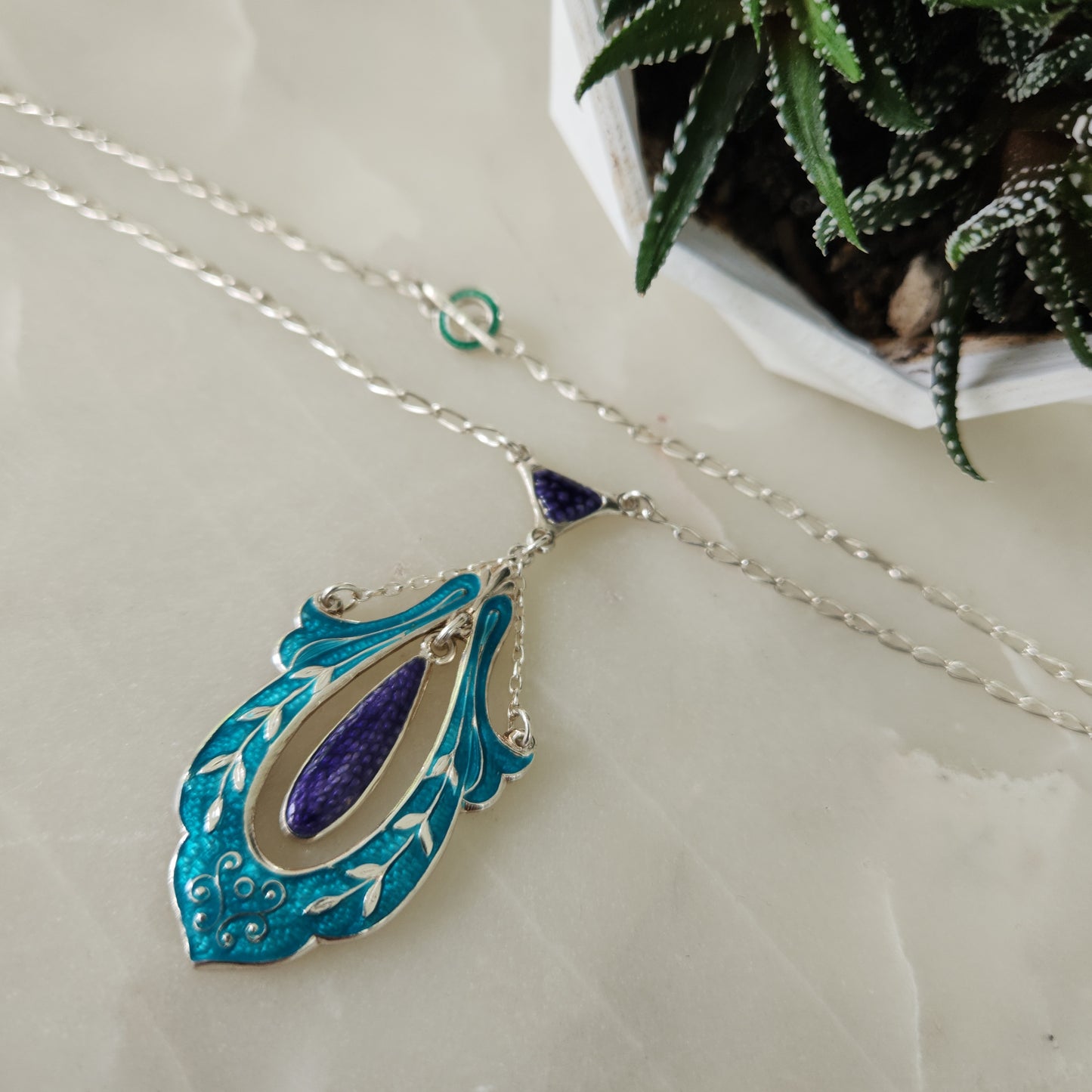 Art Nouveau Inspired Enamel