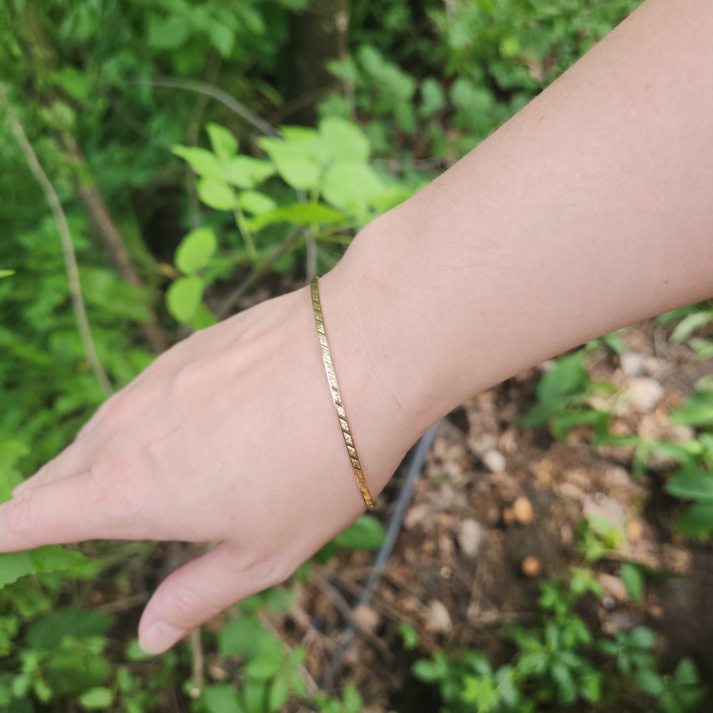 Diamond Cut Bangle
