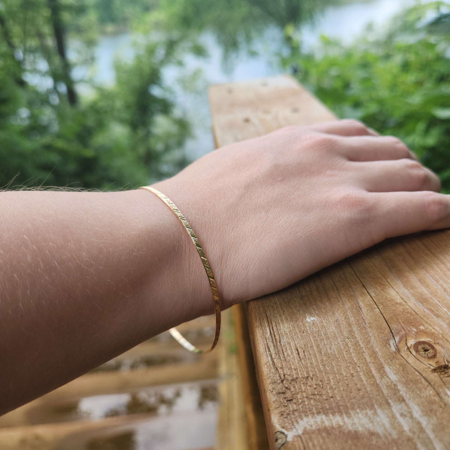 Diamond Cut Bangle