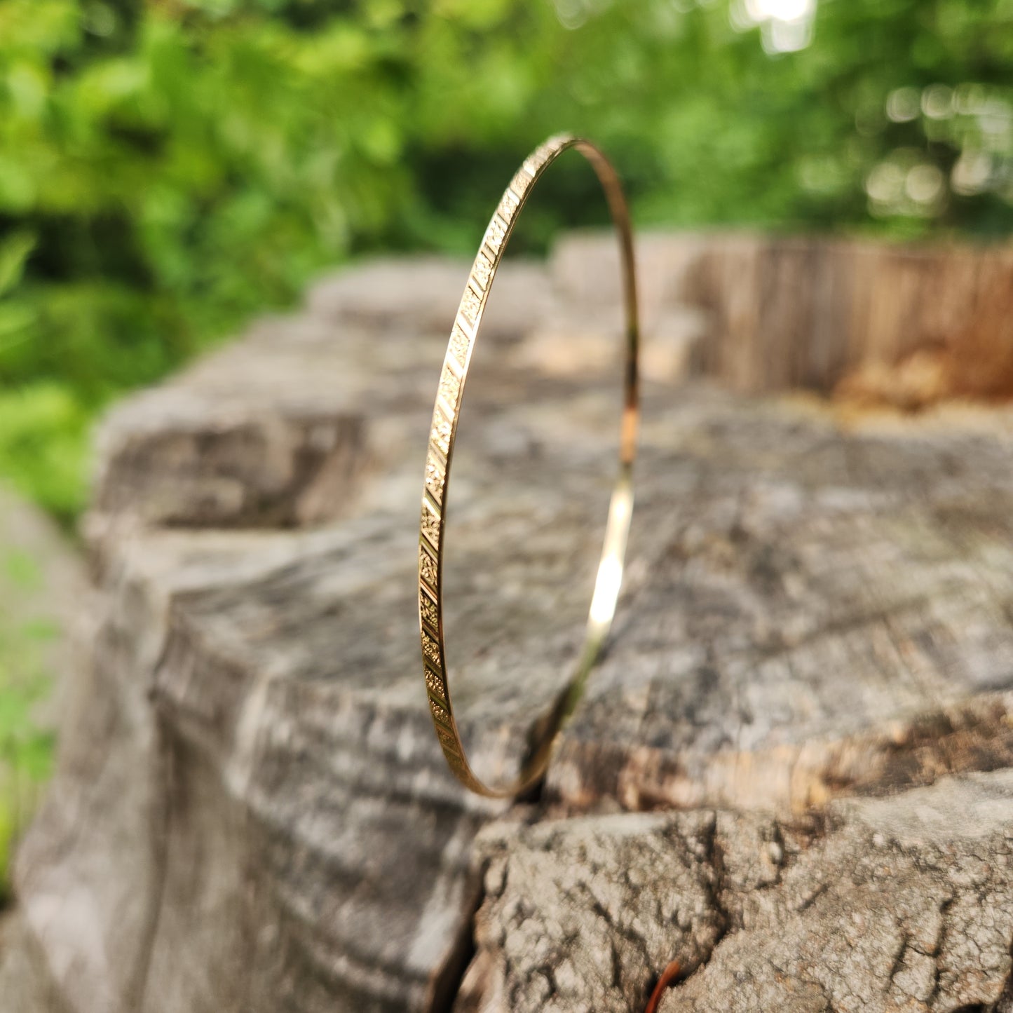 Diamond Cut Bangle