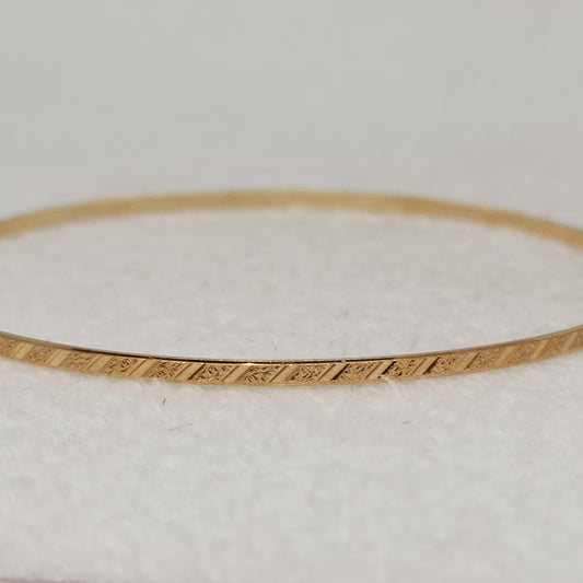 Diamond Cut Bangle
