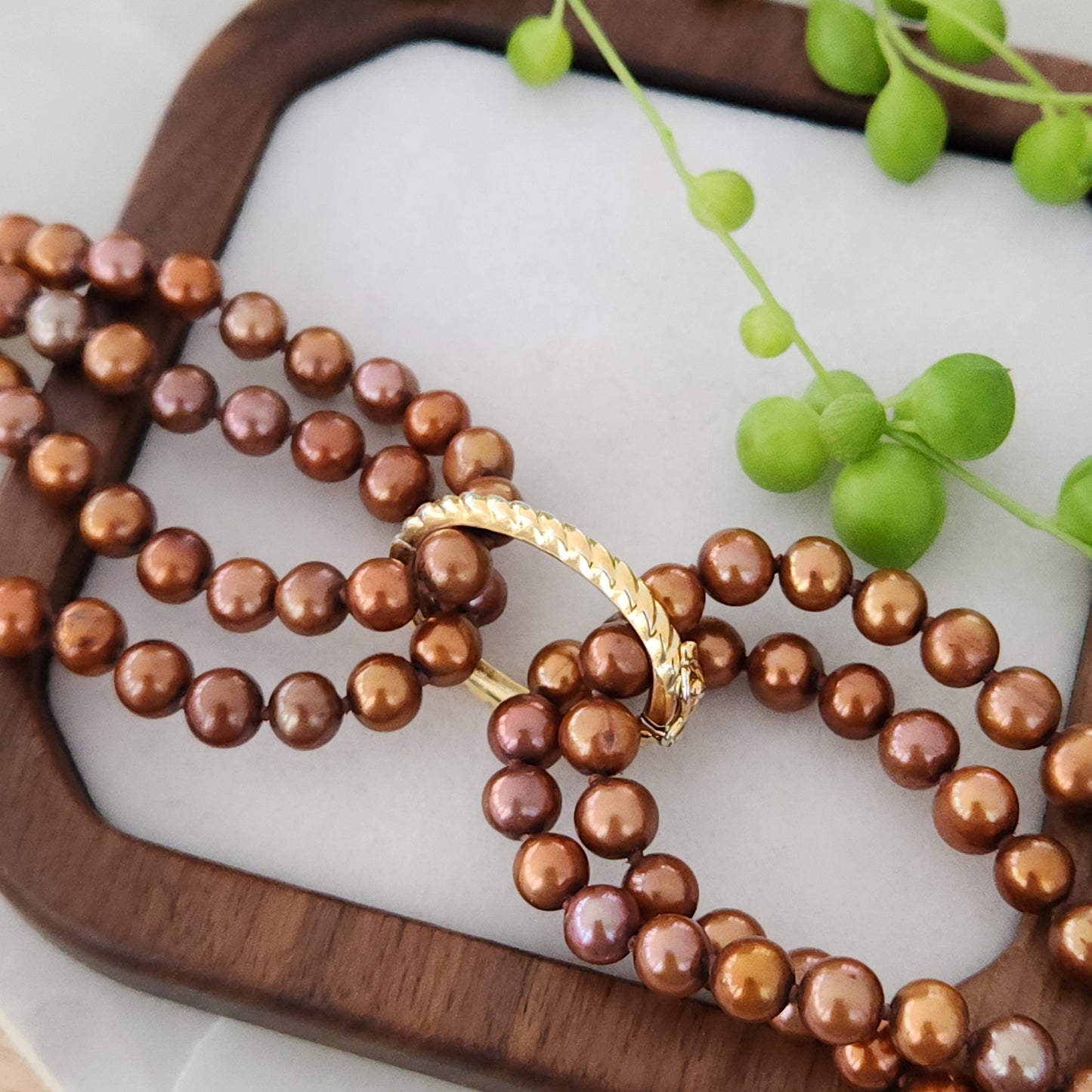 Vermeil Pearl Necklace Shortener