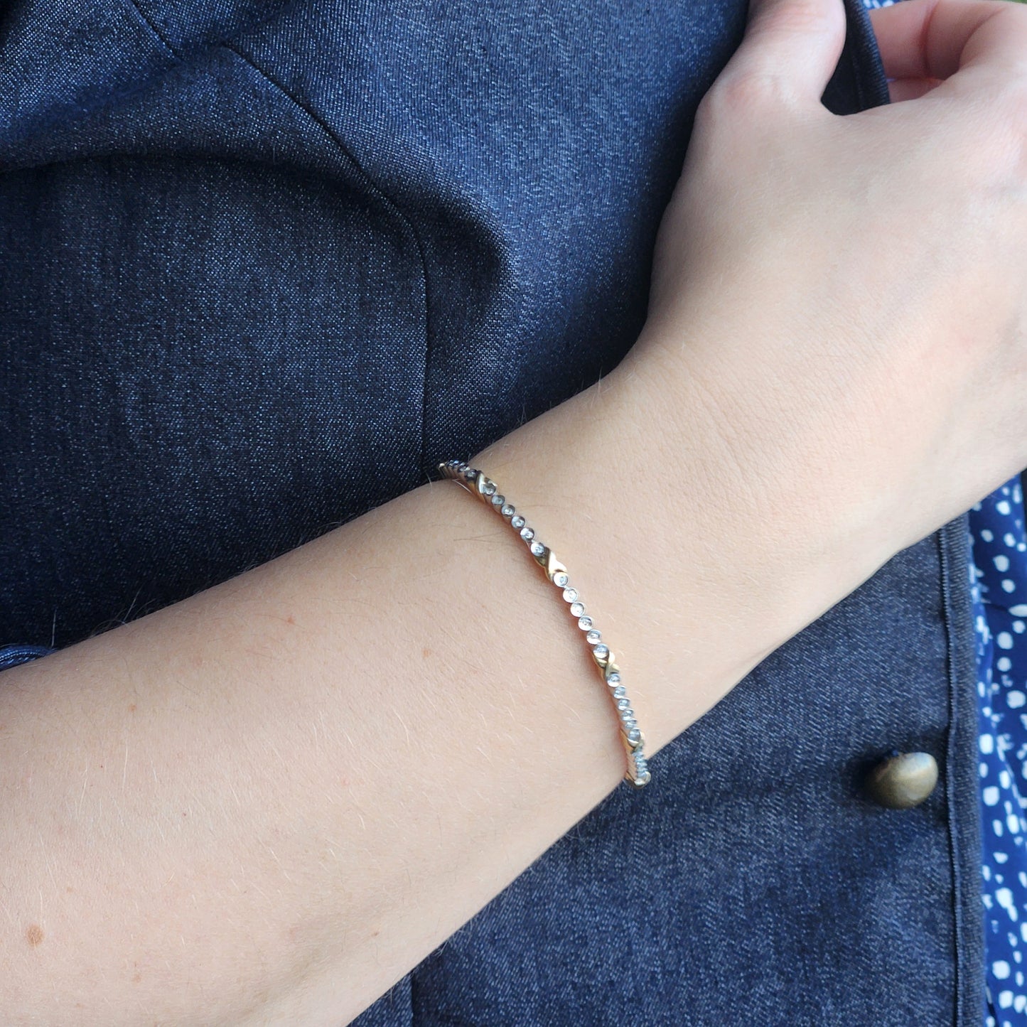 Two Tone Line Bracelet
