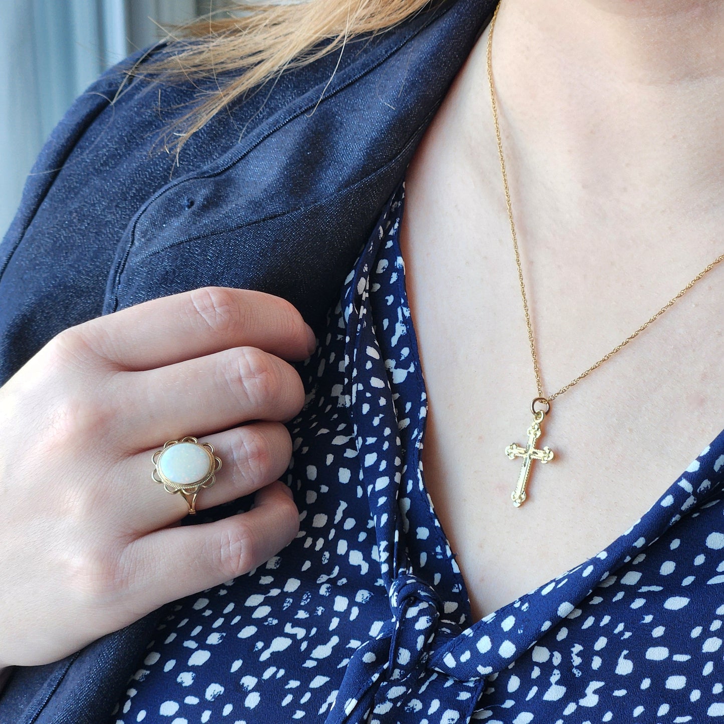 Opal and Yellow Gold Vintage Ring